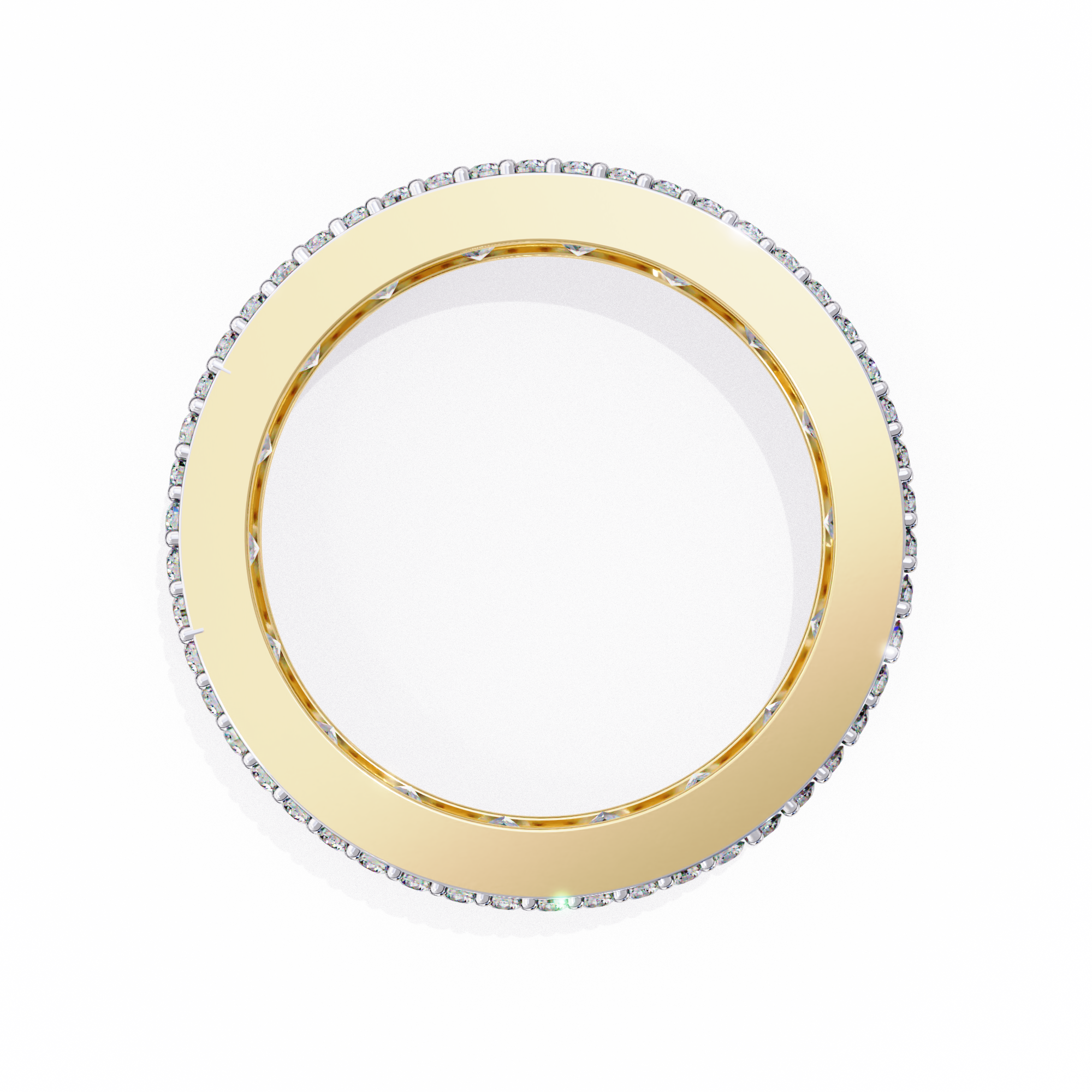 Luxury 3.54 Carat Round & Princess Lab Diamond Eternity Ring
