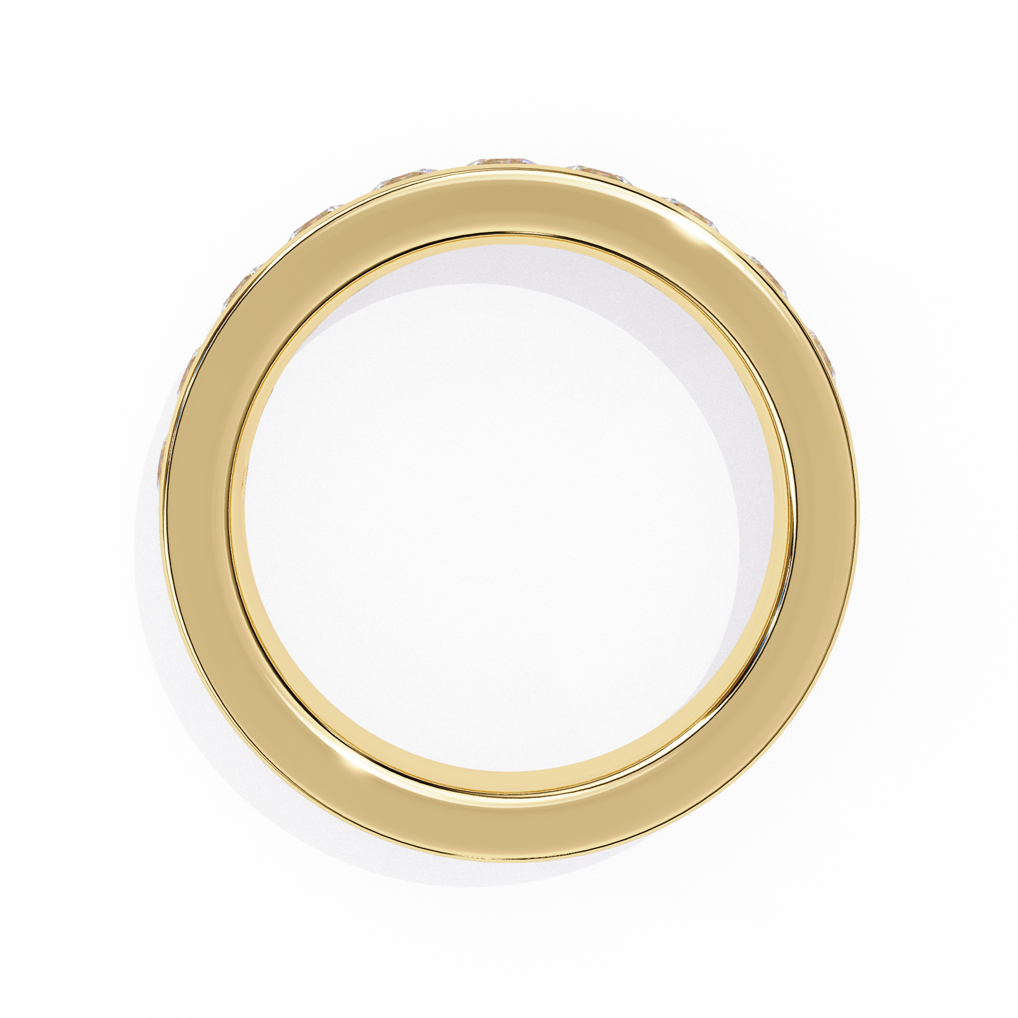 Elegant 1.01 Carat Round Lab Grown Diamond Half Band Ring