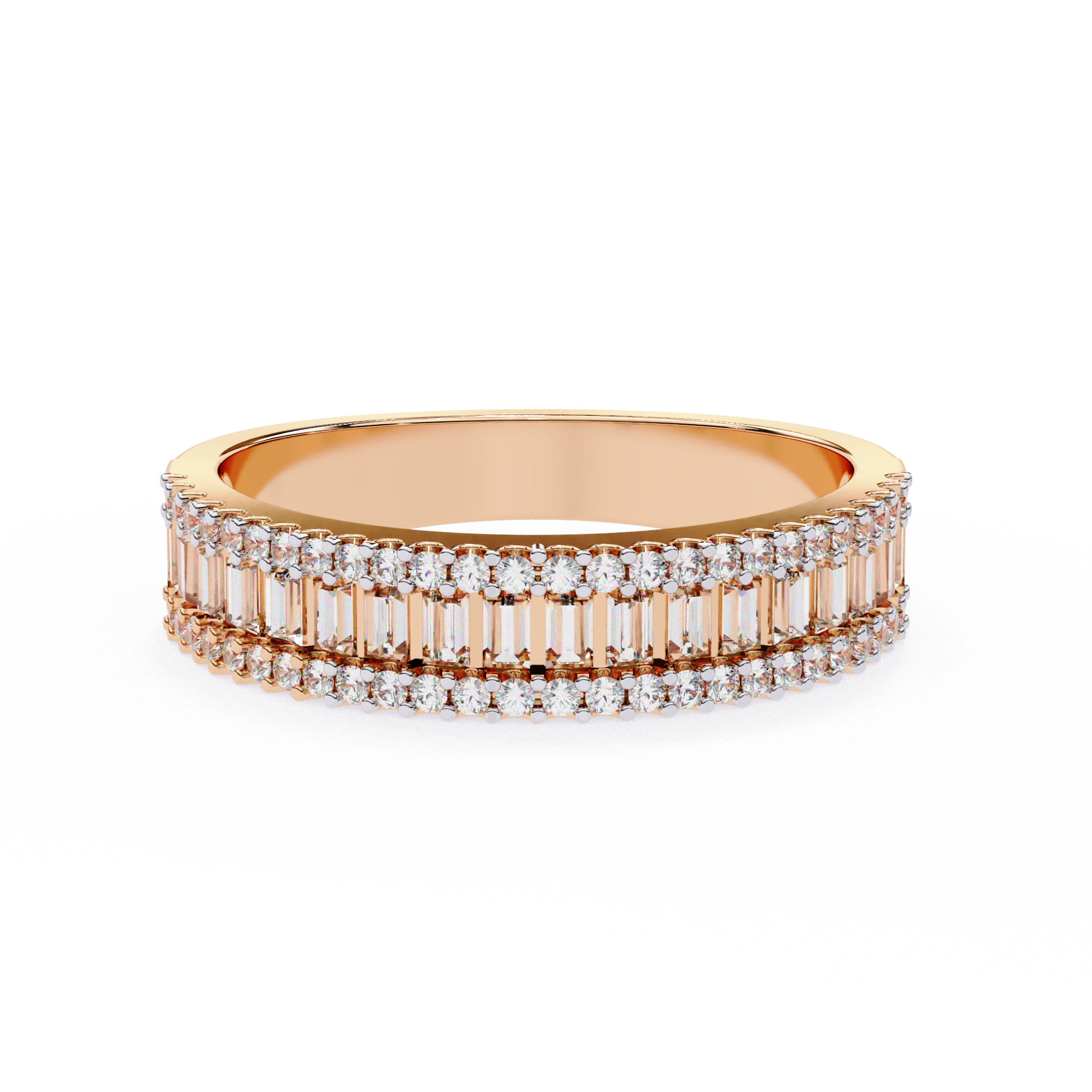 Elegant 0.60 Carat Mixed Shape Lab Grown Diamond Wedding Band