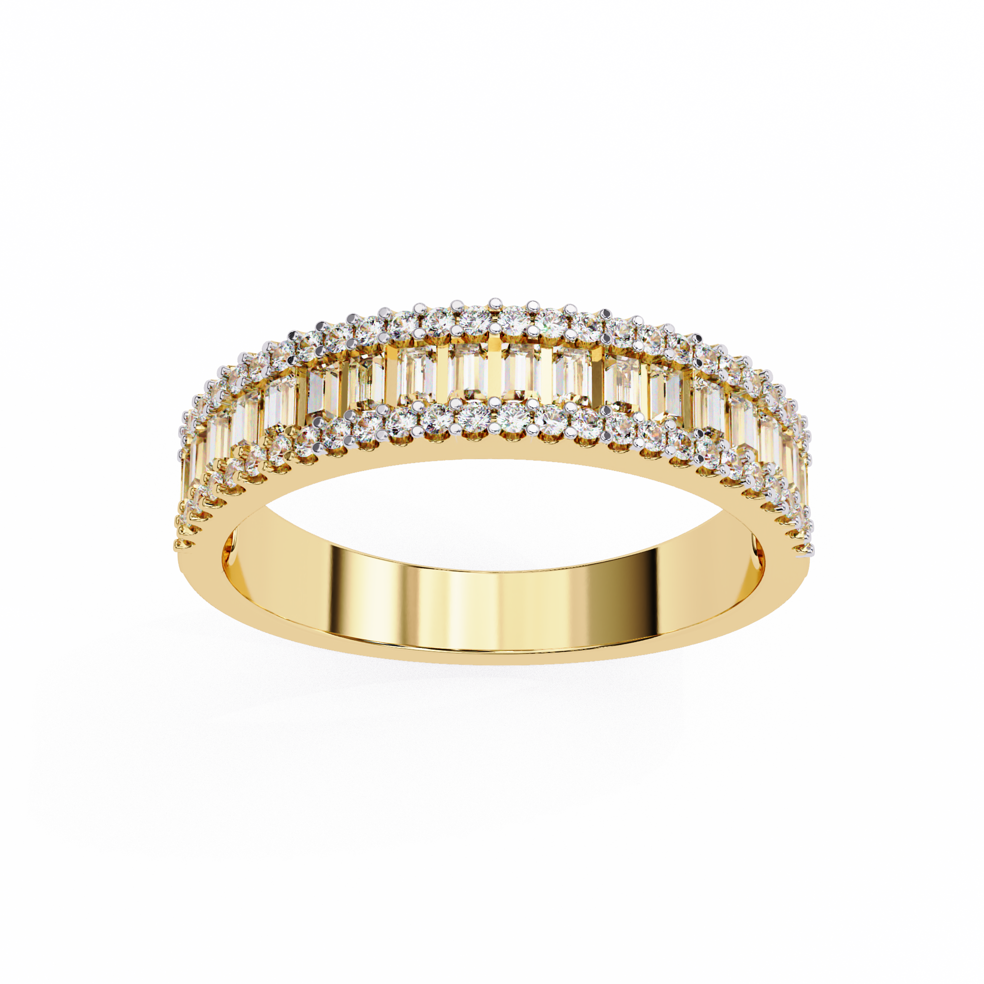 Elegant 0.60 Carat Mixed Shape Lab Grown Diamond Wedding Band