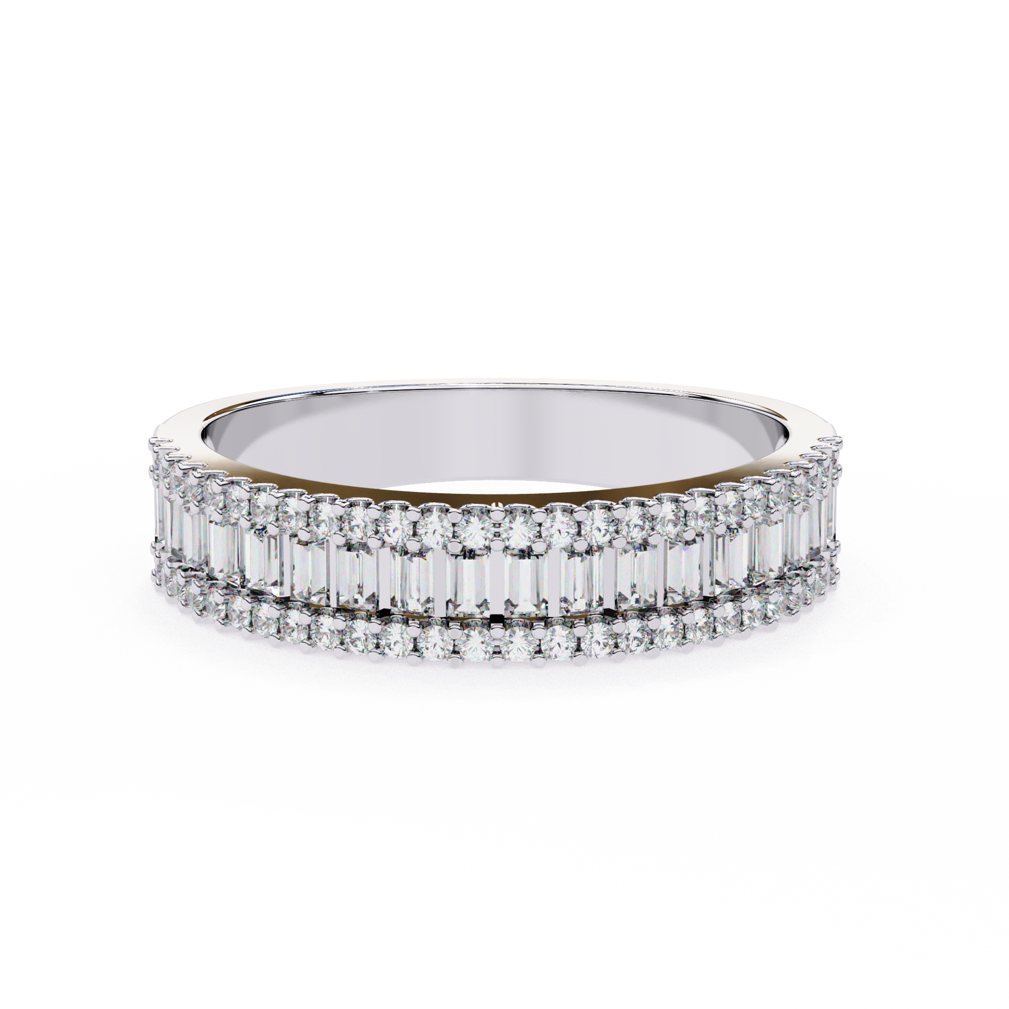 Elegant 0.60 Carat Mixed Shape Lab Grown Diamond Wedding Band