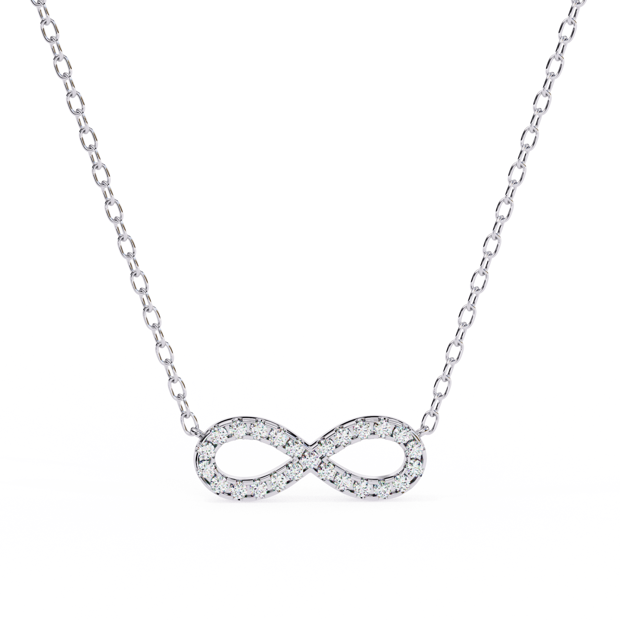 0.32 Carat Lab-Grown Diamond Infinity Pendant Necklace – EF Color VS Clarity