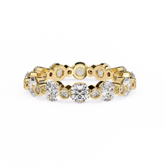 Solitairekart 2.46ct Natural Diamond Brilliant Orbit Band- IJ  Colour, VS Clarity