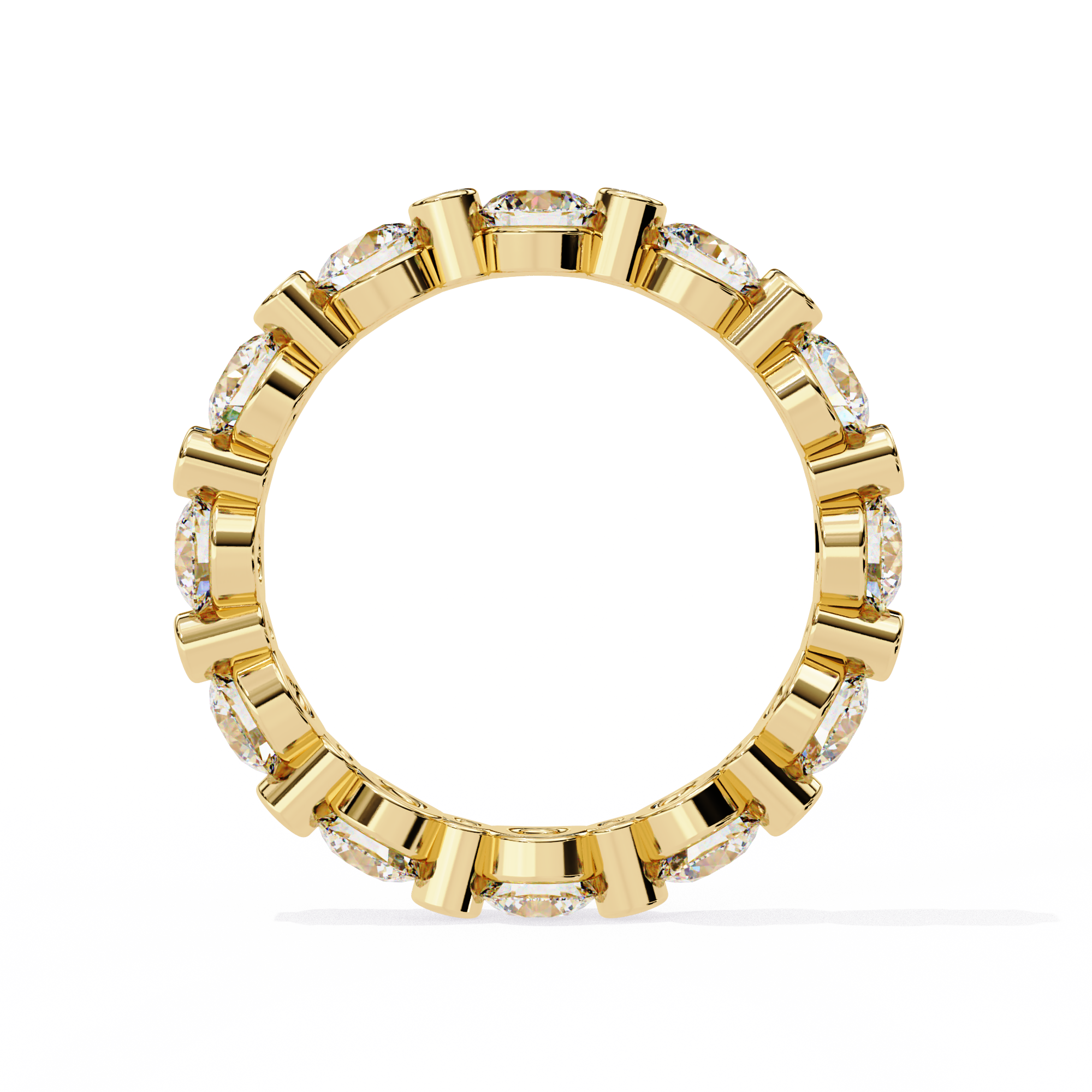 Luxury 2.46 Carat Round Lab Grown Diamond Eternity Ring