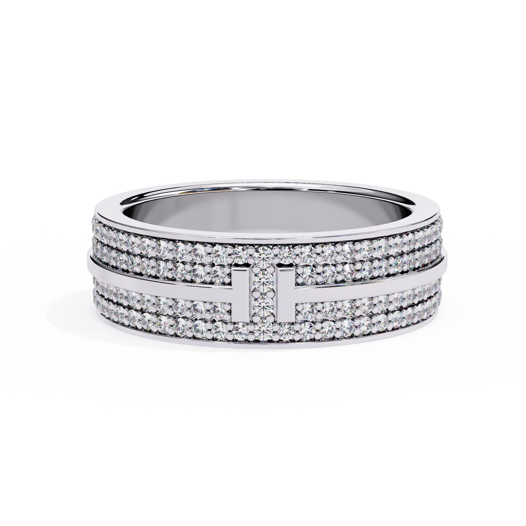 Solitairekart 0.80ct Natural Diamond Horizon Spark Band - HI Color, VS-SI Clarity