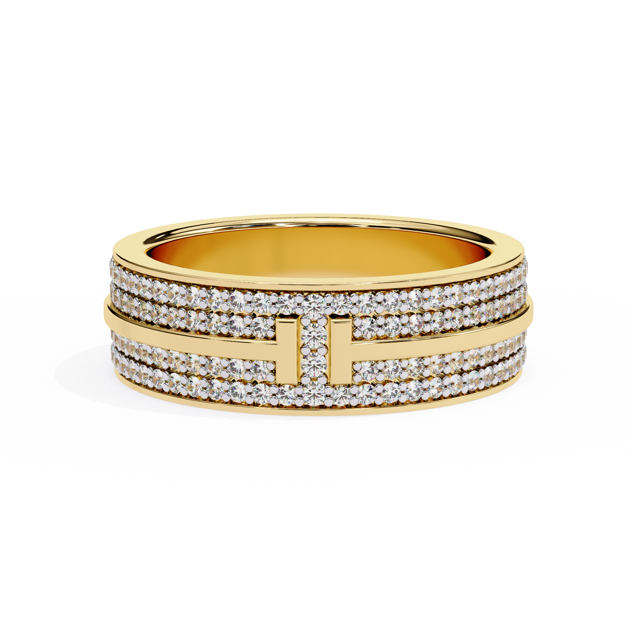 Solitairekart 0.80ct Natural Diamond Horizon Spark Band - HI Color, VS-SI Clarity
