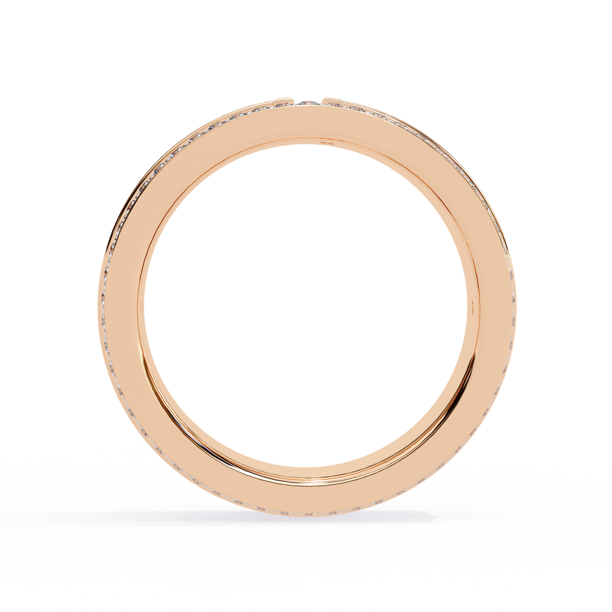 Solitairekart 0.80ct Natural Diamond Horizon Spark Band - HI Color, VS-SI Clarity