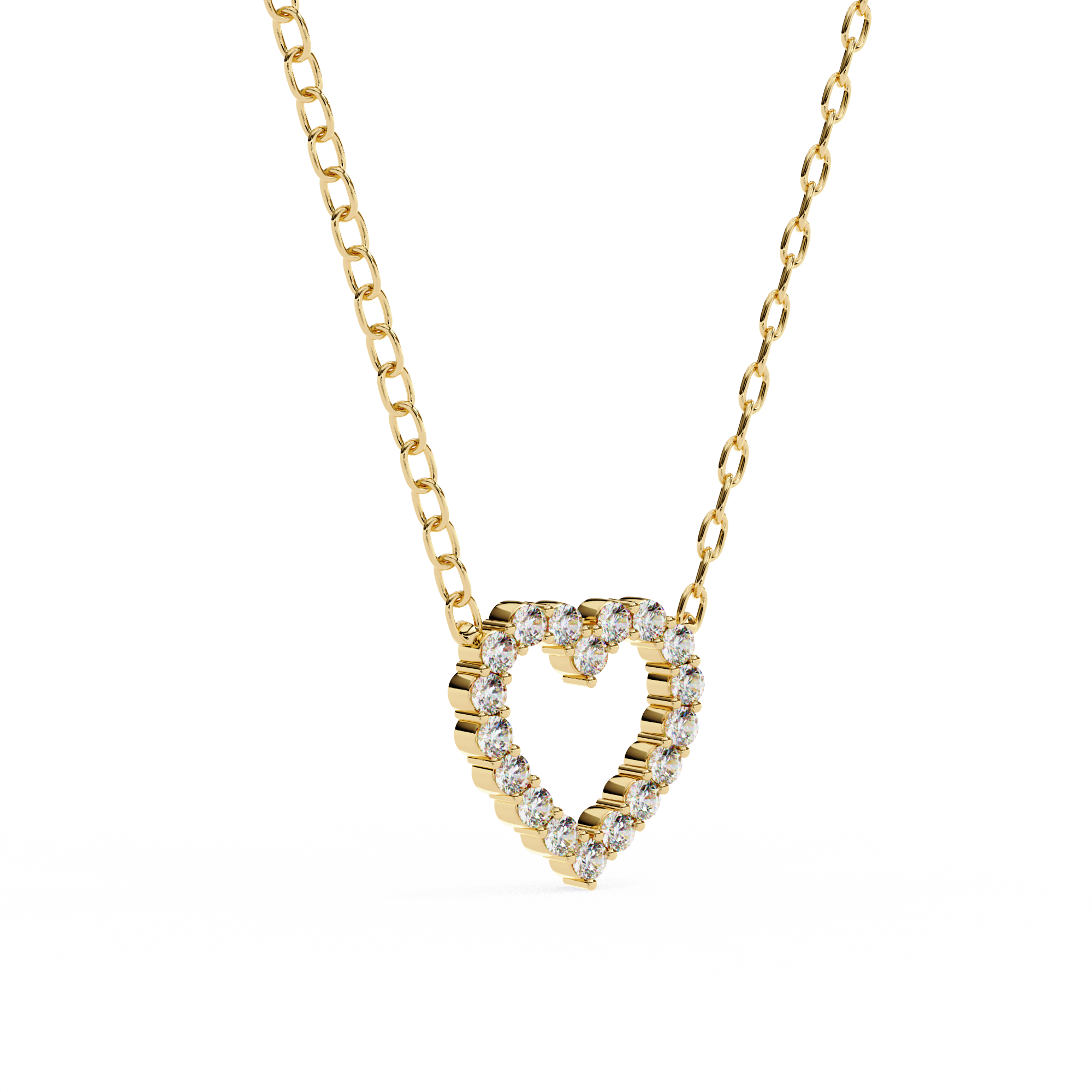 0.37 Carat Round Shape Lab-Grown Diamond Pendant Necklace – EF Color VS Clarity