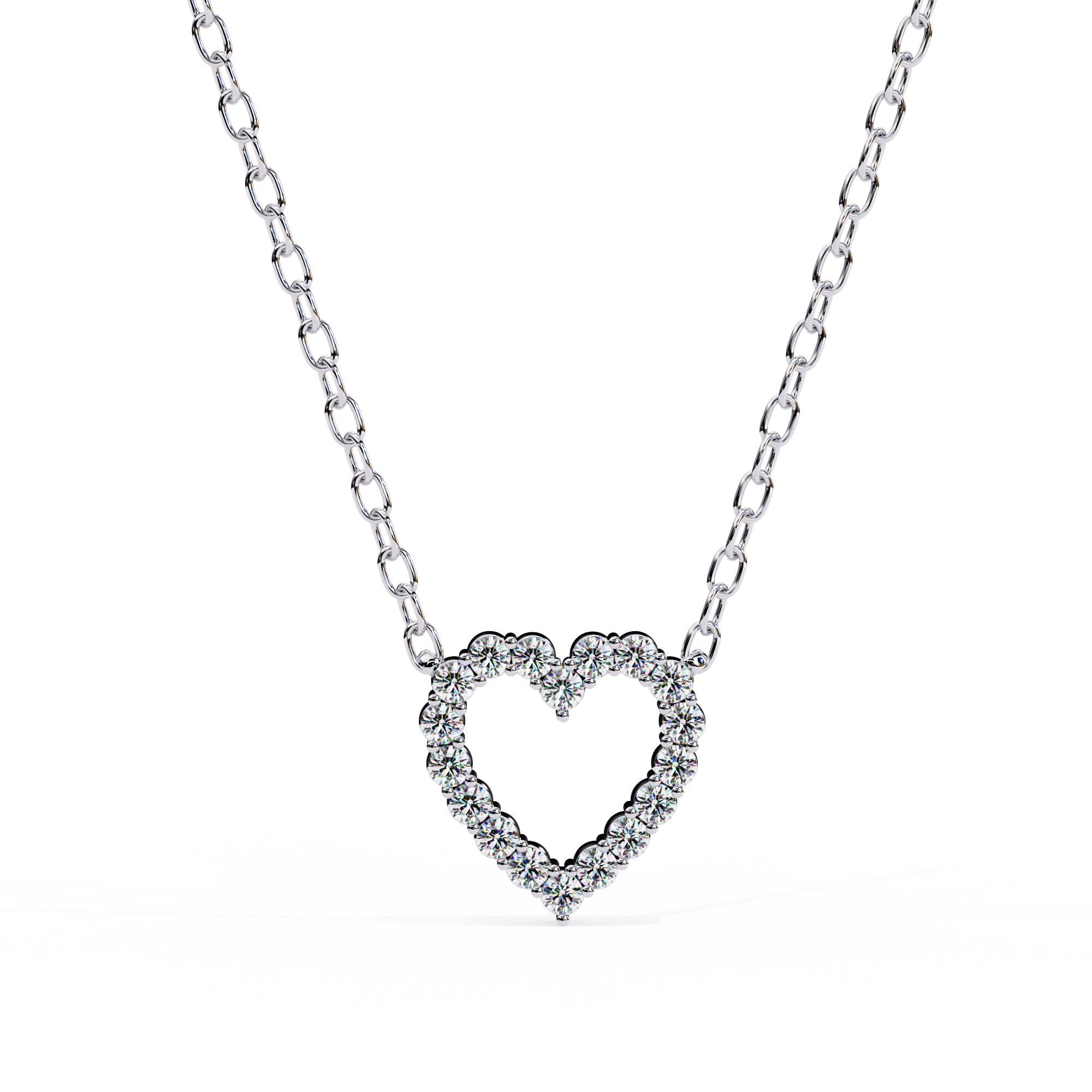0.37 Carat Round Shape Lab-Grown Diamond Pendant Necklace – EF Color VS Clarity