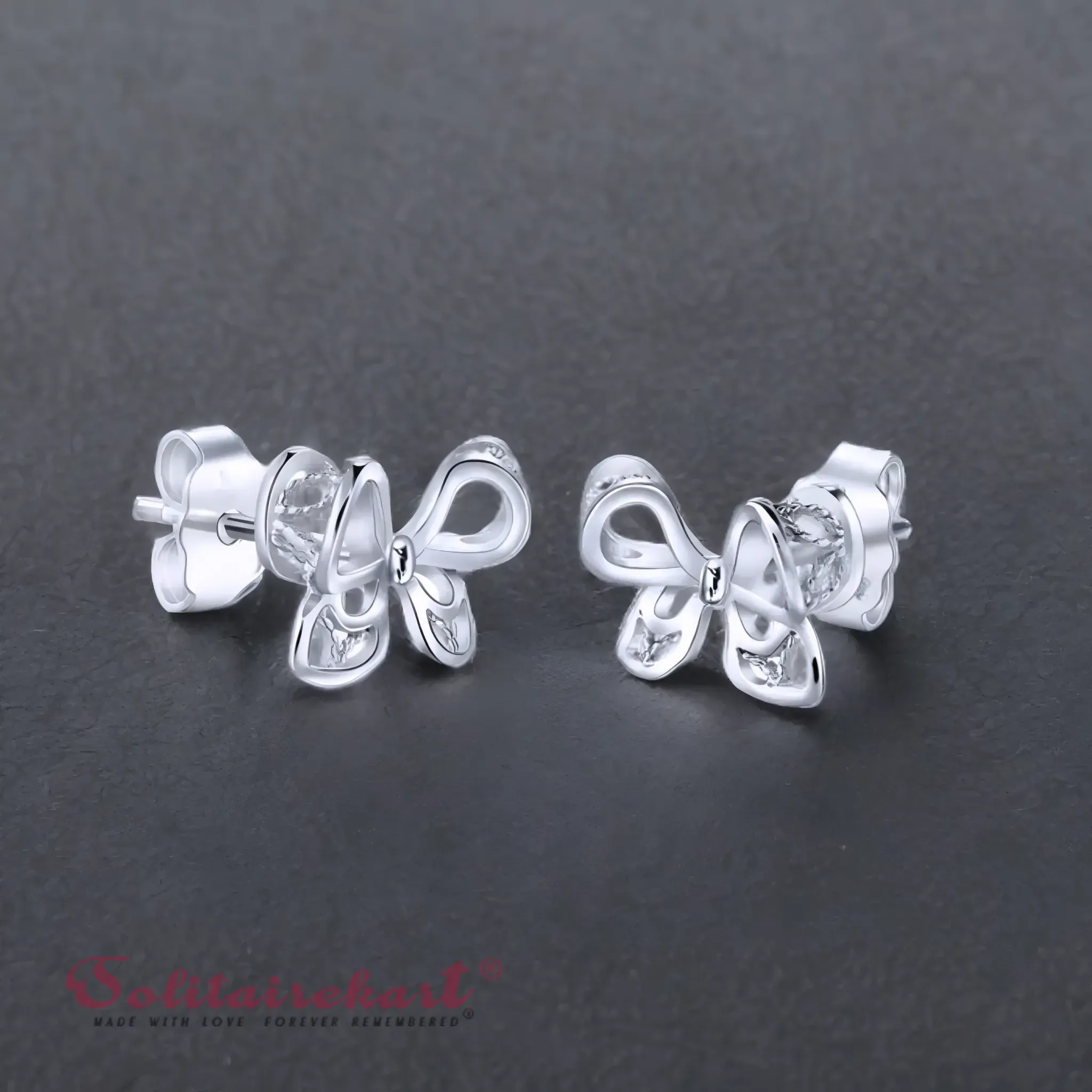 Solitairekart 2.10 Gram Elegant Bow Stud Earrings