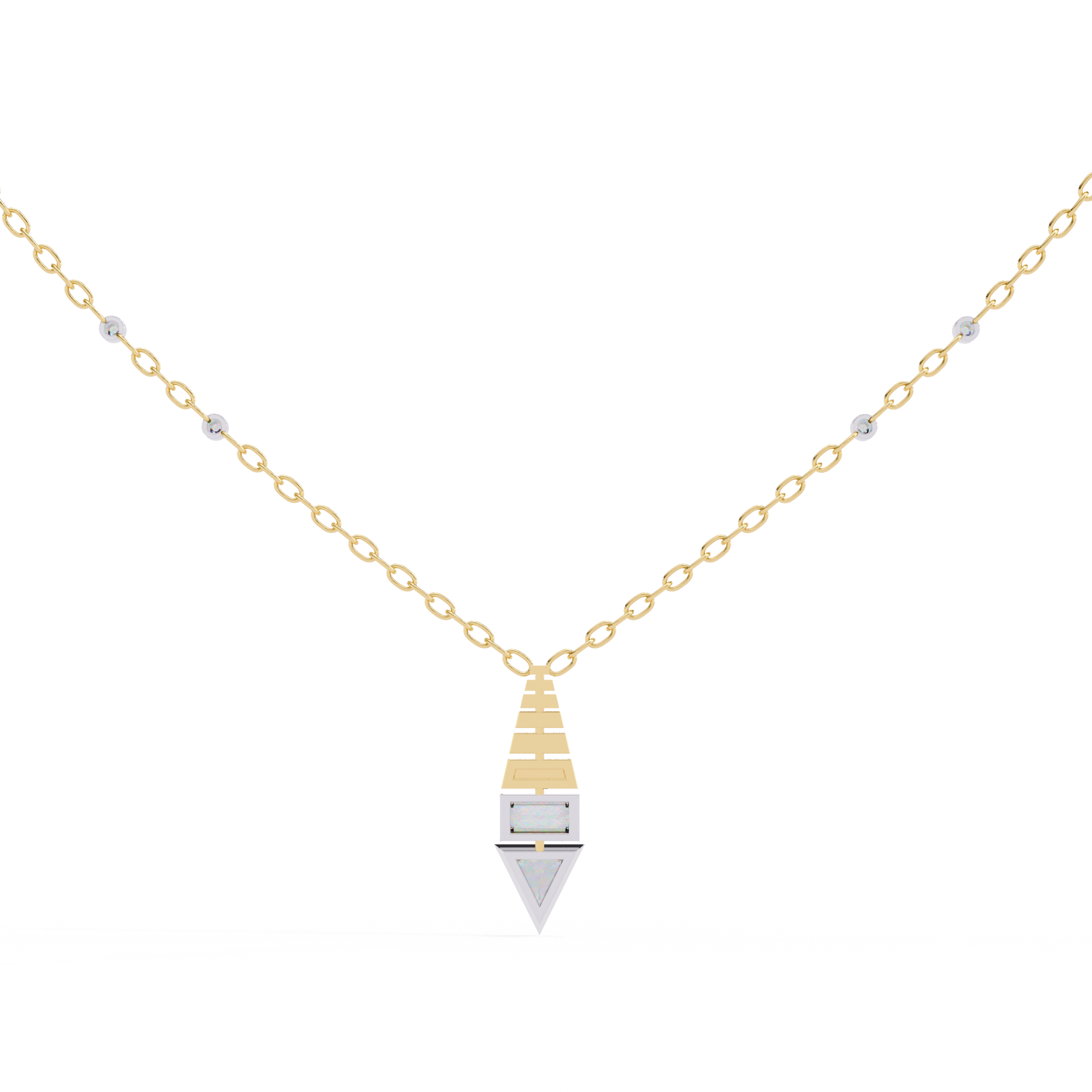 0.63 Carat Multi-Shape Lab-Grown Diamond Pendant Necklace – EF Color VS Clarity