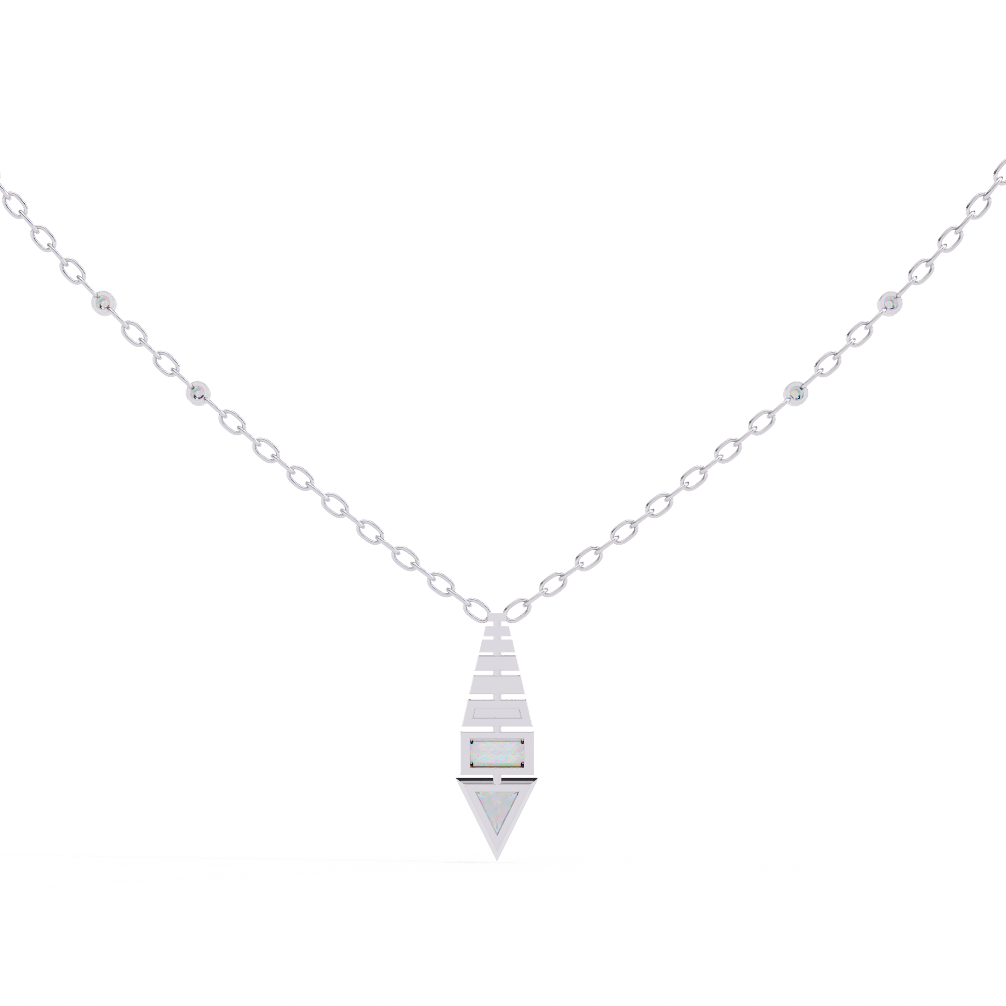 0.63 Carat Multi-Shape Lab-Grown Diamond Pendant Necklace – EF Color VS Clarity