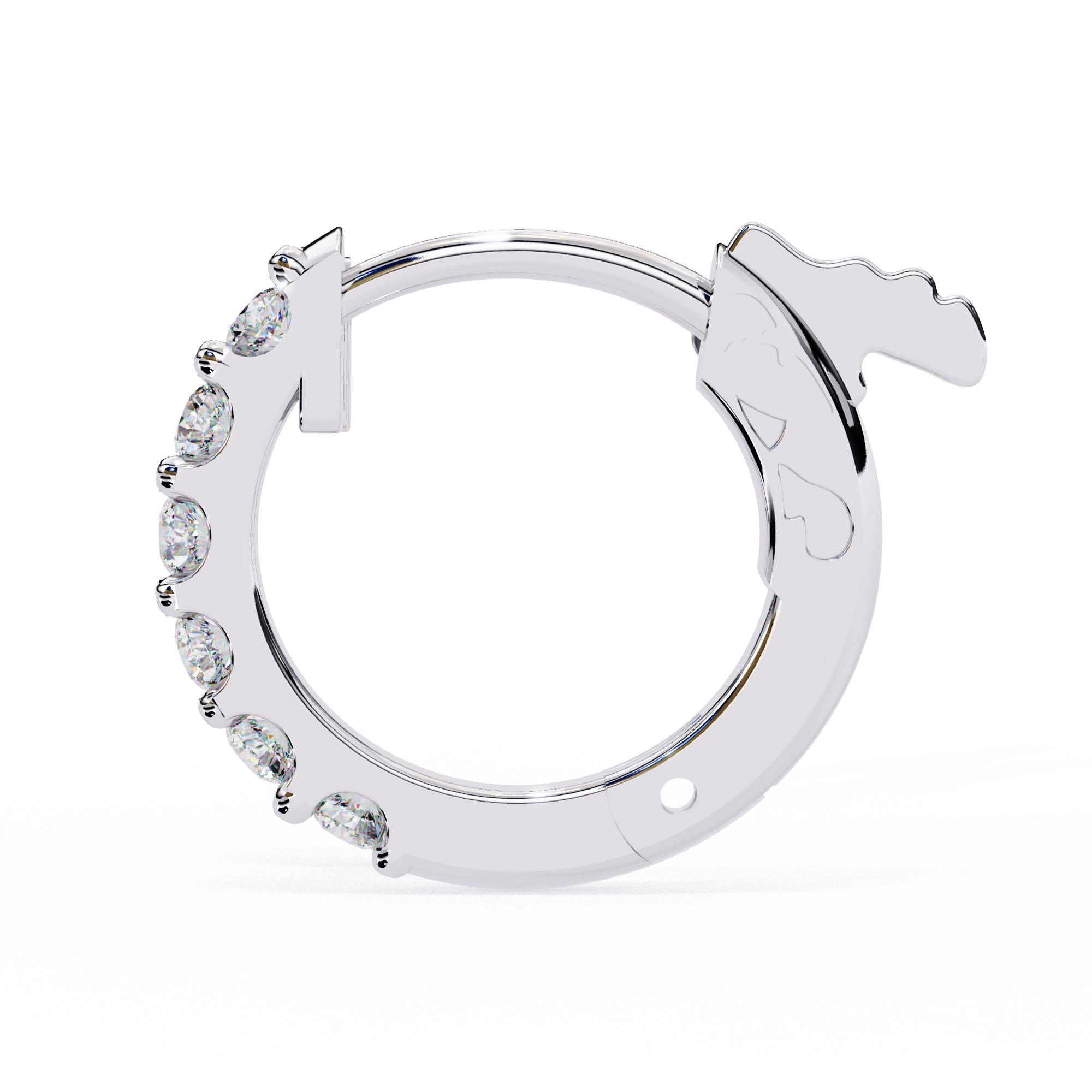 The Hoop Signature — 0.18 Carat EF/VS Lab Grown Diamond Earrings
