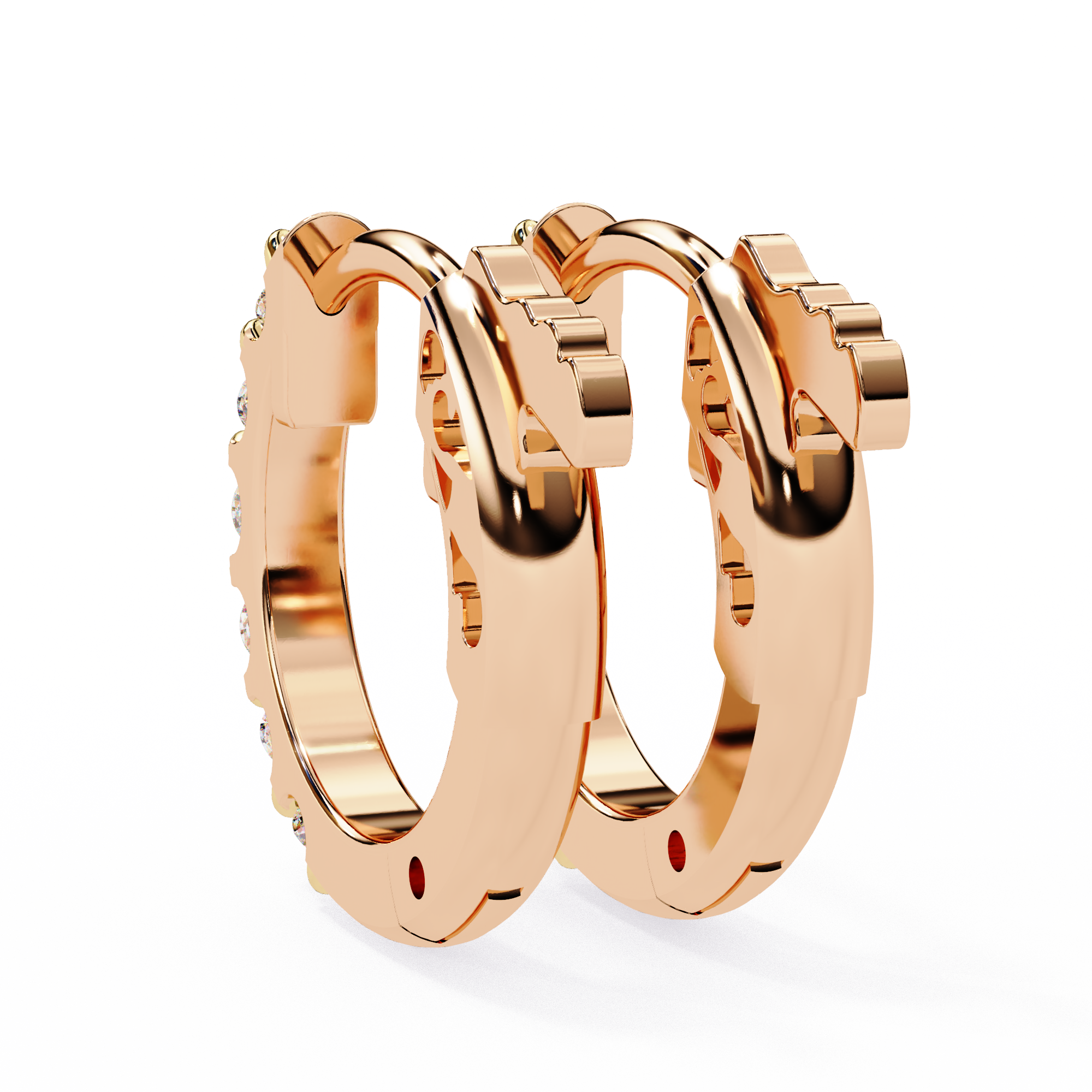 The Hoop Signature — 0.18 Carat EF/VS Lab Grown Diamond Earrings