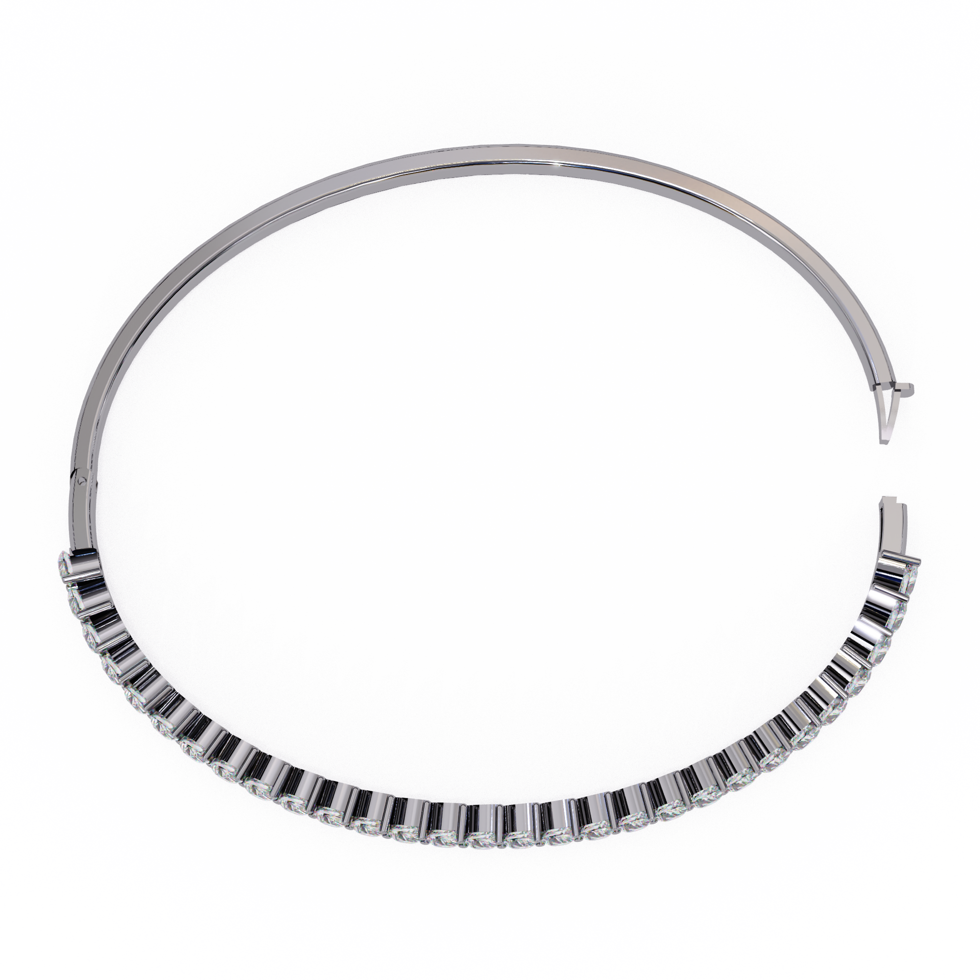 Solitairekart 4.06ct Pear Cut Natural Diamond Bracelet-HI Color. VS-SI Clarity