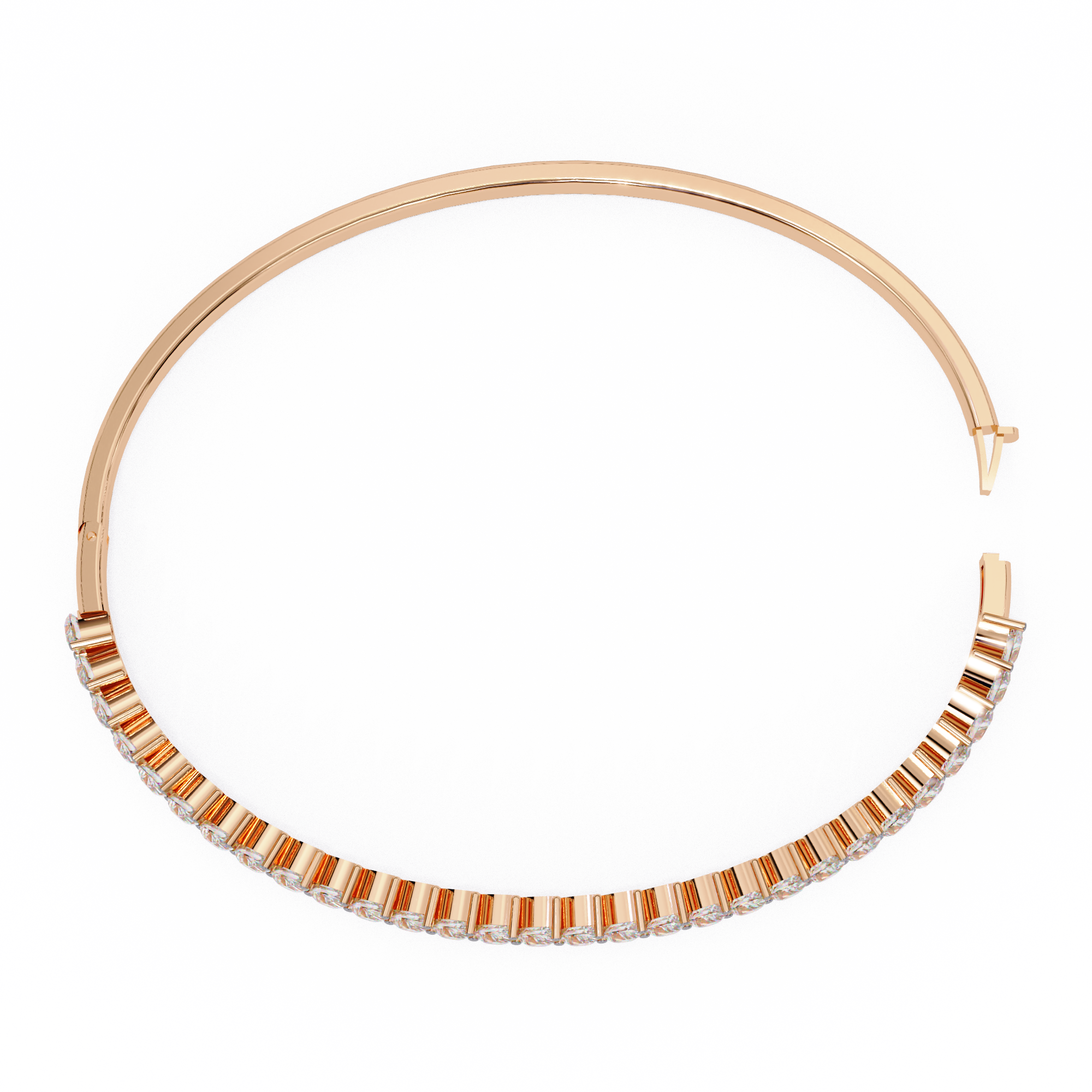 Solitairekart 4.06ct Pear Cut Natural Diamond Bracelet-HI Color. VS-SI Clarity