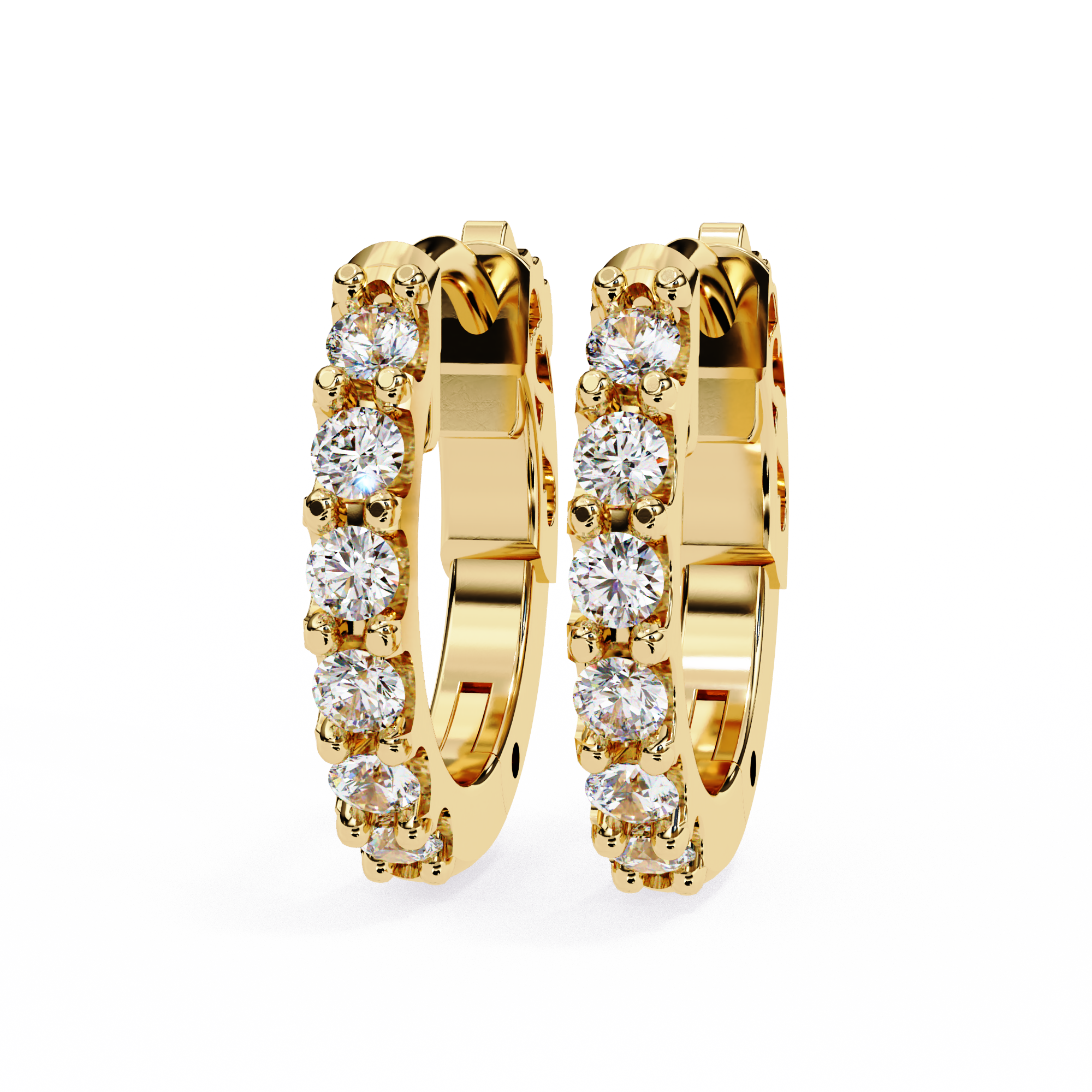 The Hoop Signature — 0.18 Carat EF/VS Lab Grown Diamond Earrings