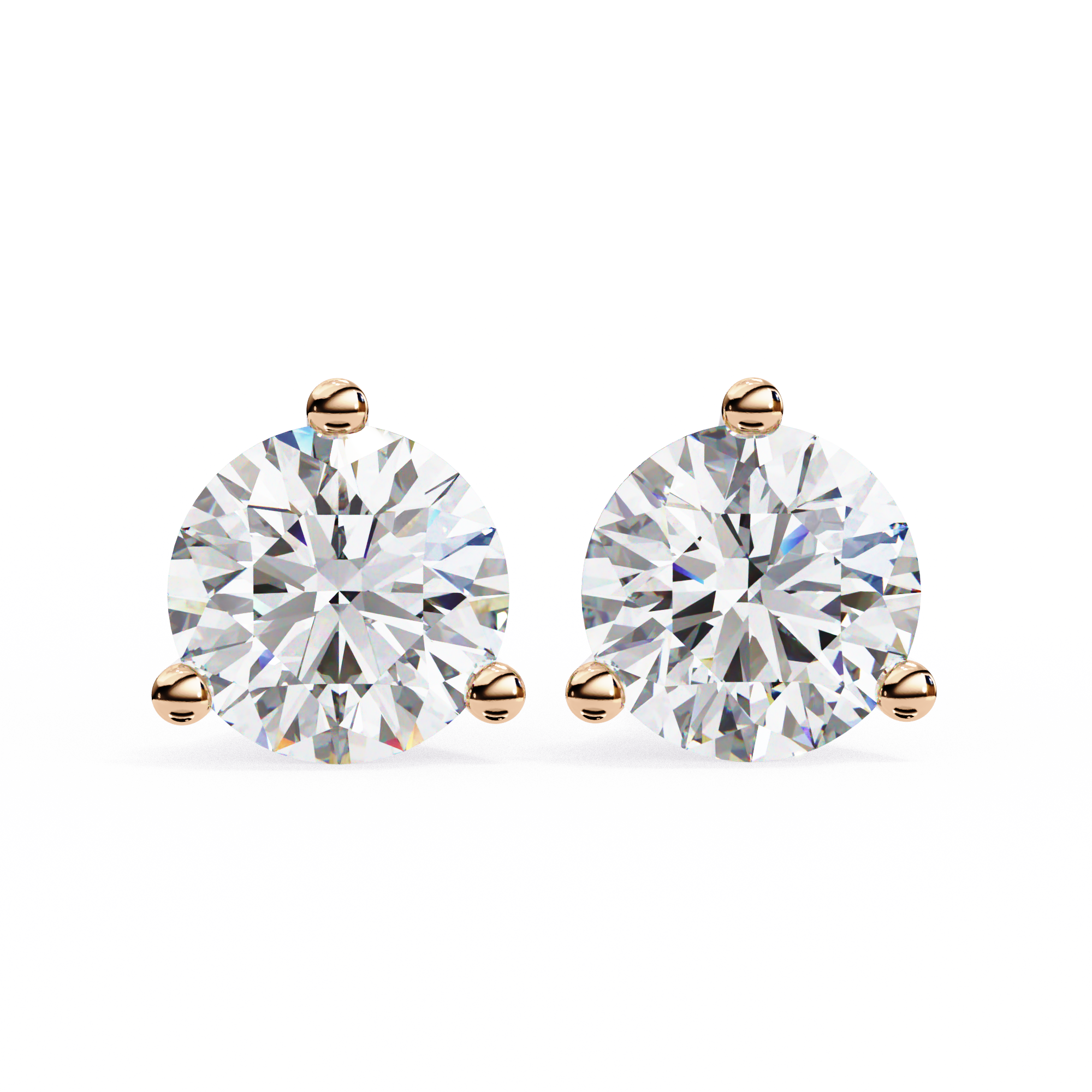 2.57ct Round Diamond Stud Earrings – Solitairekart