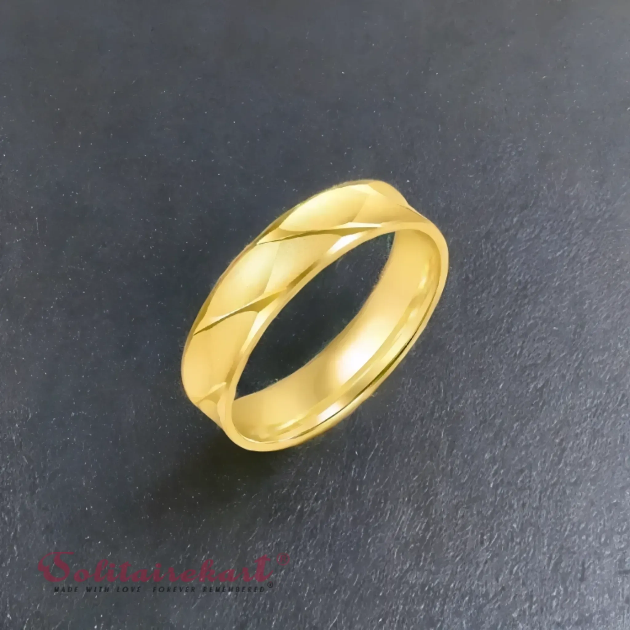 14K 5.28Grams Gold Couple Rings – Elegant Band Design