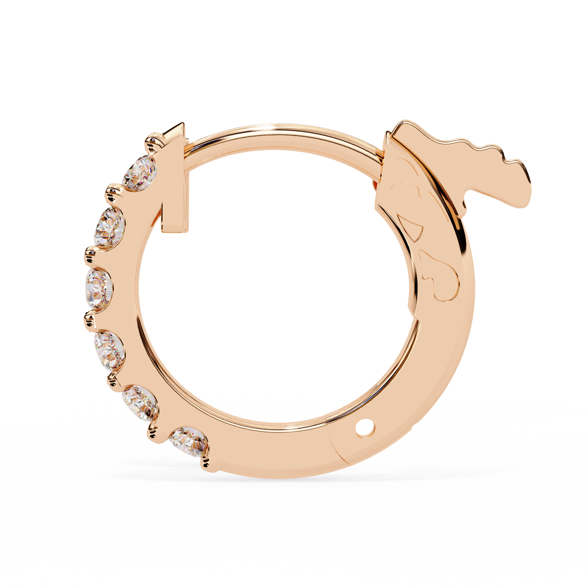 The Hoop Signature — 0.18 Carat EF/VS Lab Grown Diamond Earrings