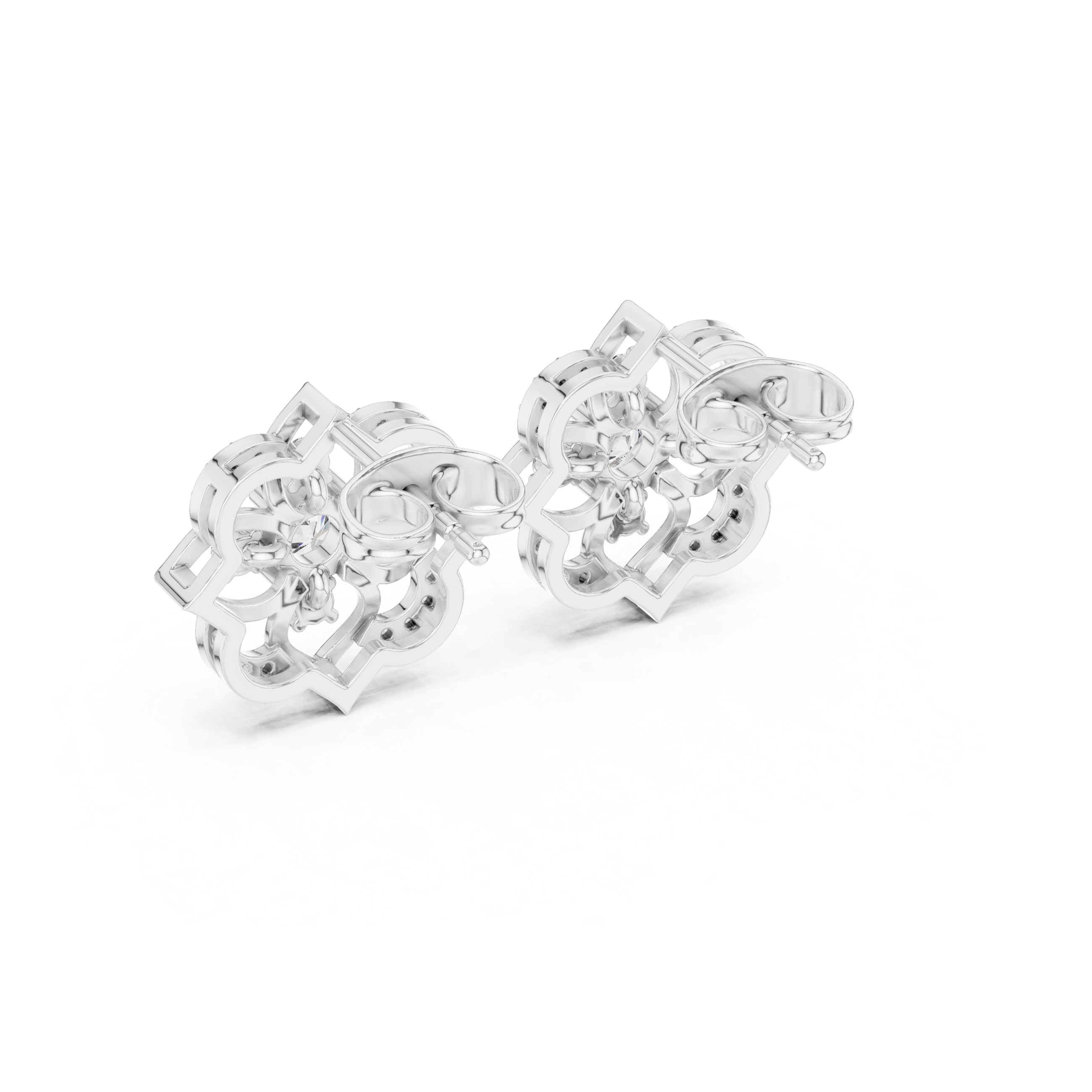 0.578ct Natural Diamond Stud Earrings – Round Shape GH/VS Quality