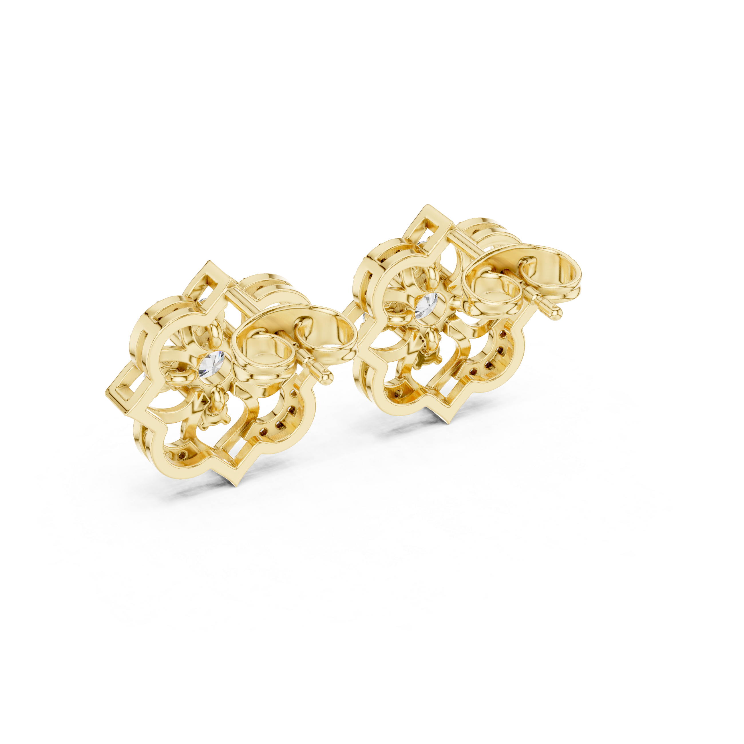 0.578ct Natural Diamond Stud Earrings – Round Shape GH/VS Quality