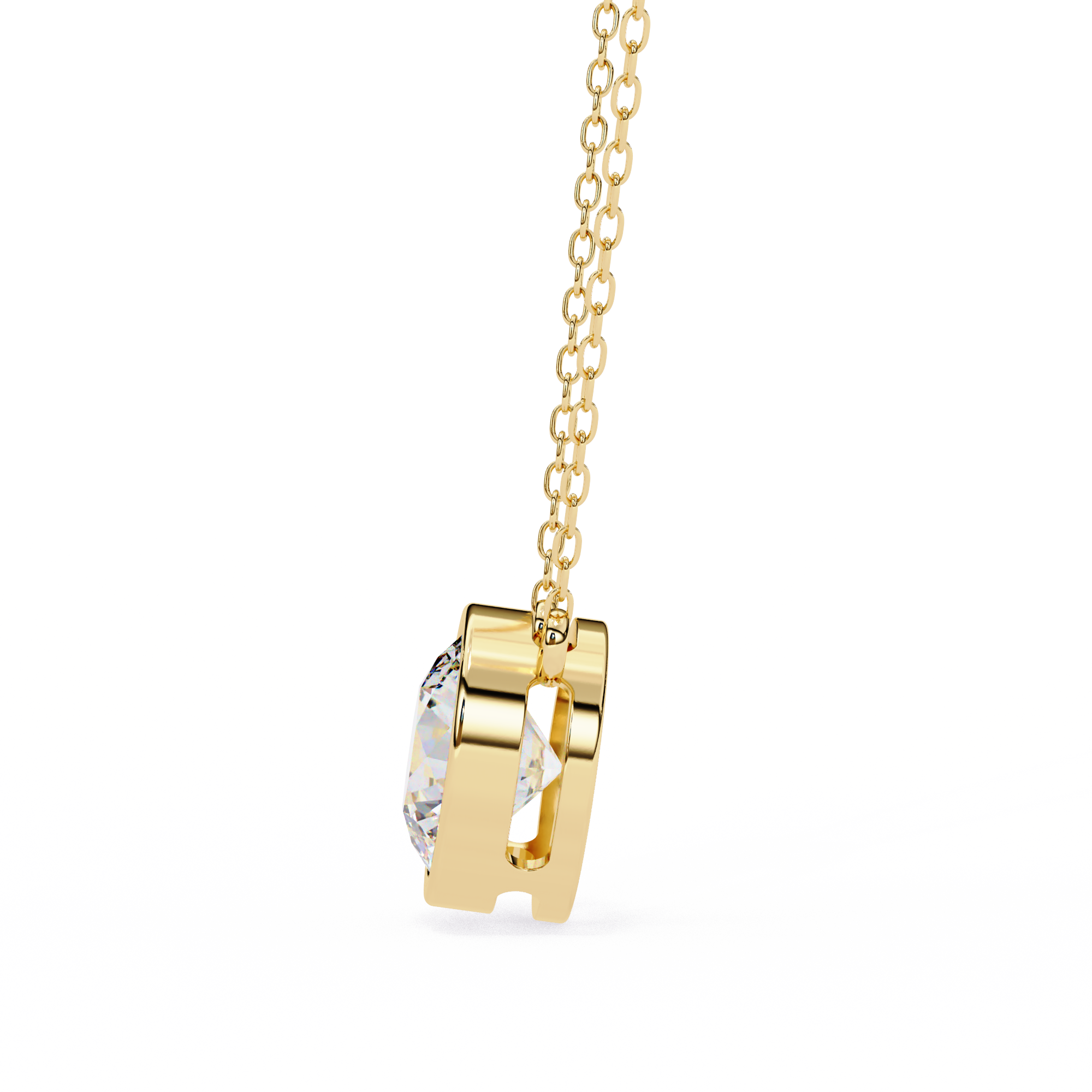 1.78 Carat Round Shape Lab-Grown Diamond Pendant Necklace – F Color VVS2 Clarity