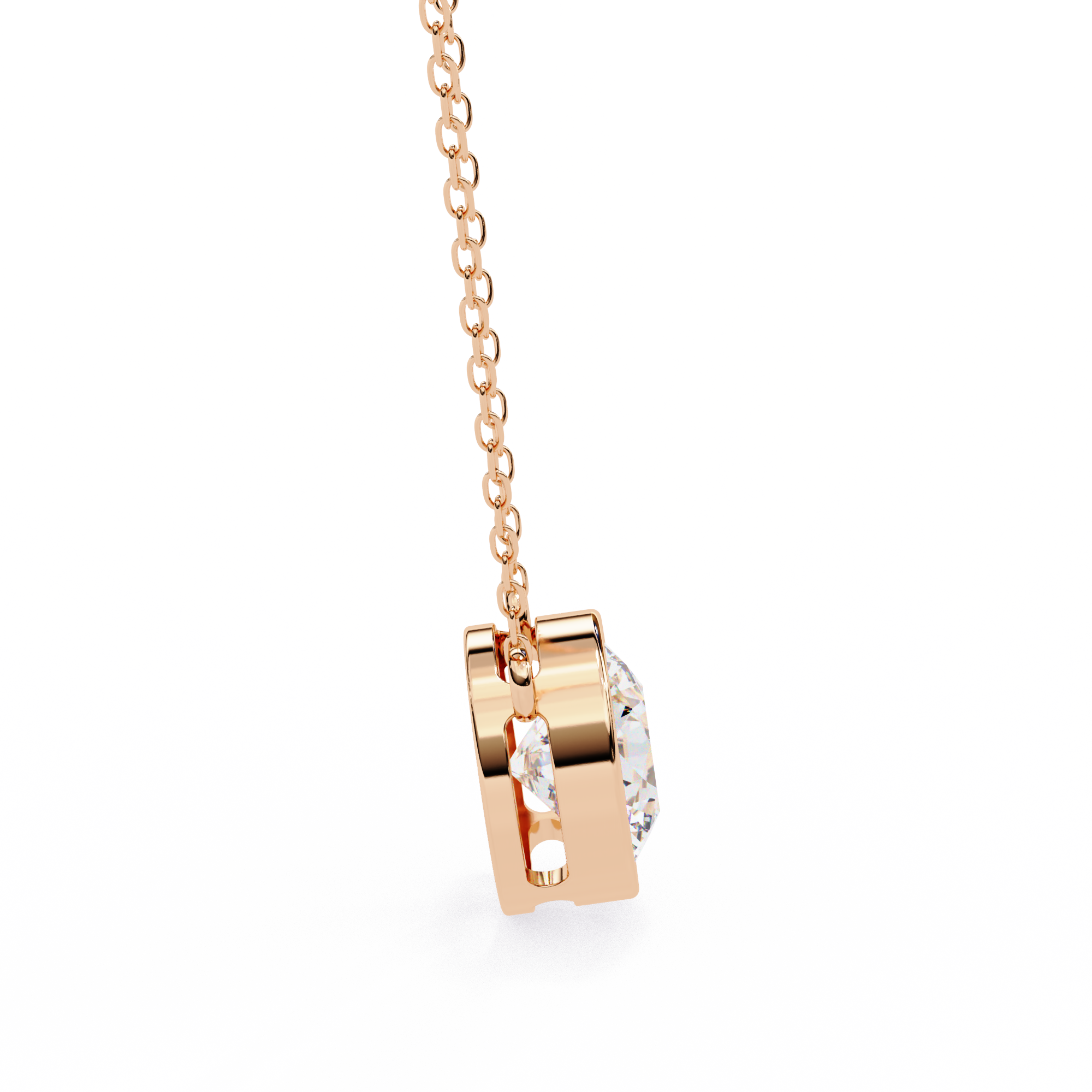 1.78 Carat Round Shape Lab-Grown Diamond Pendant Necklace – F Color VVS2 Clarity