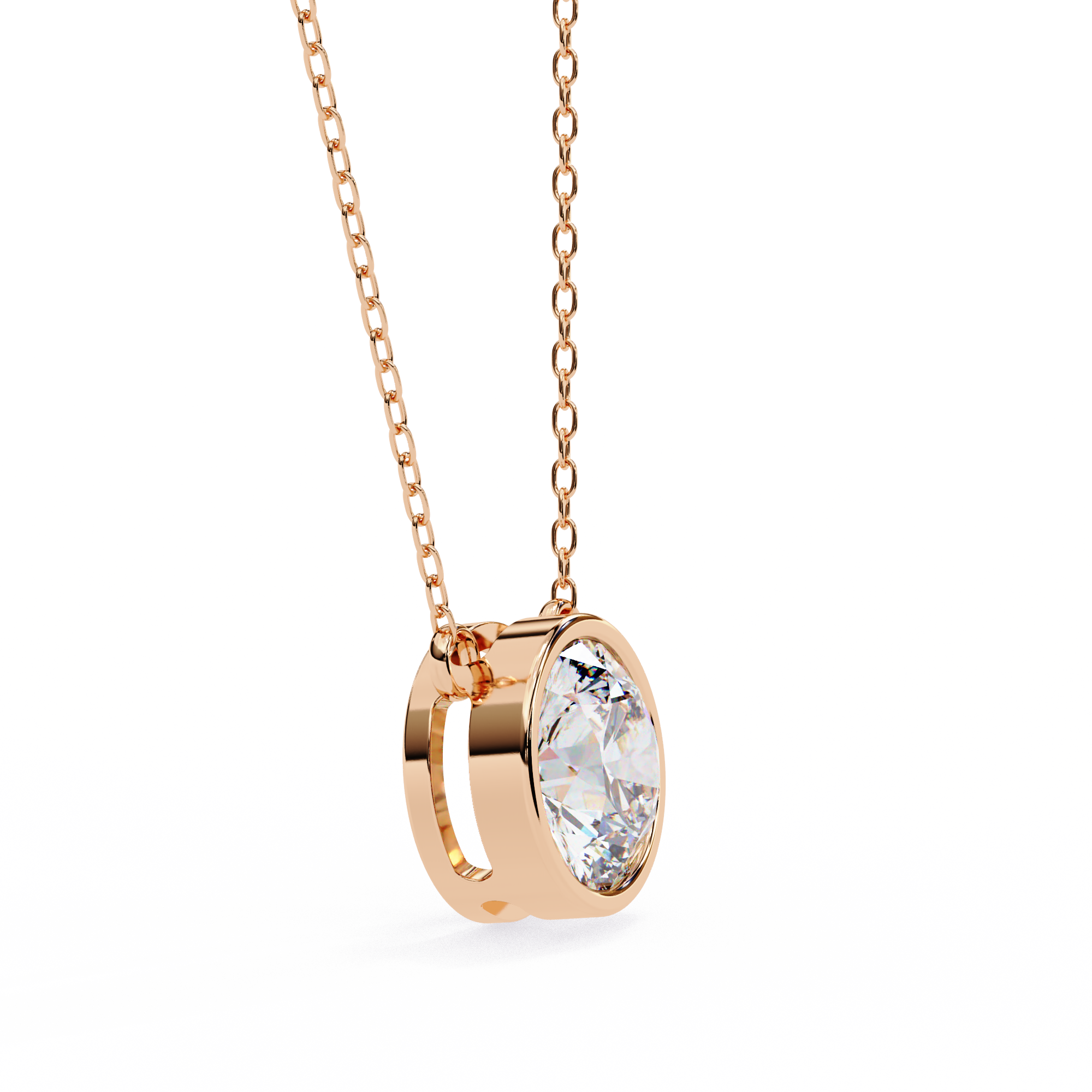 1.78 Carat Round Shape Lab-Grown Diamond Pendant Necklace – F Color VVS2 Clarity