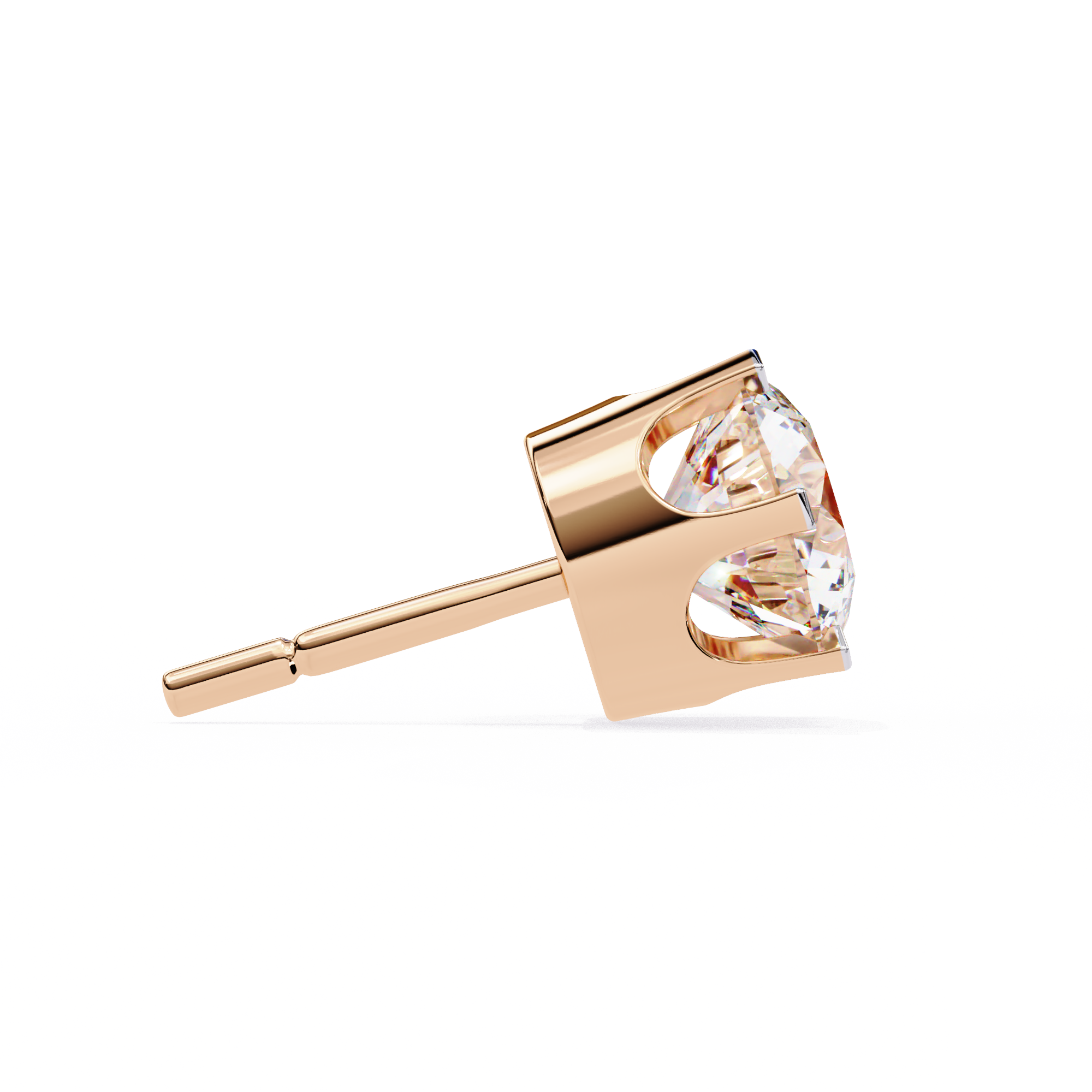 2.57ct Round Natural Diamond Stud Earrings | Solitairekart