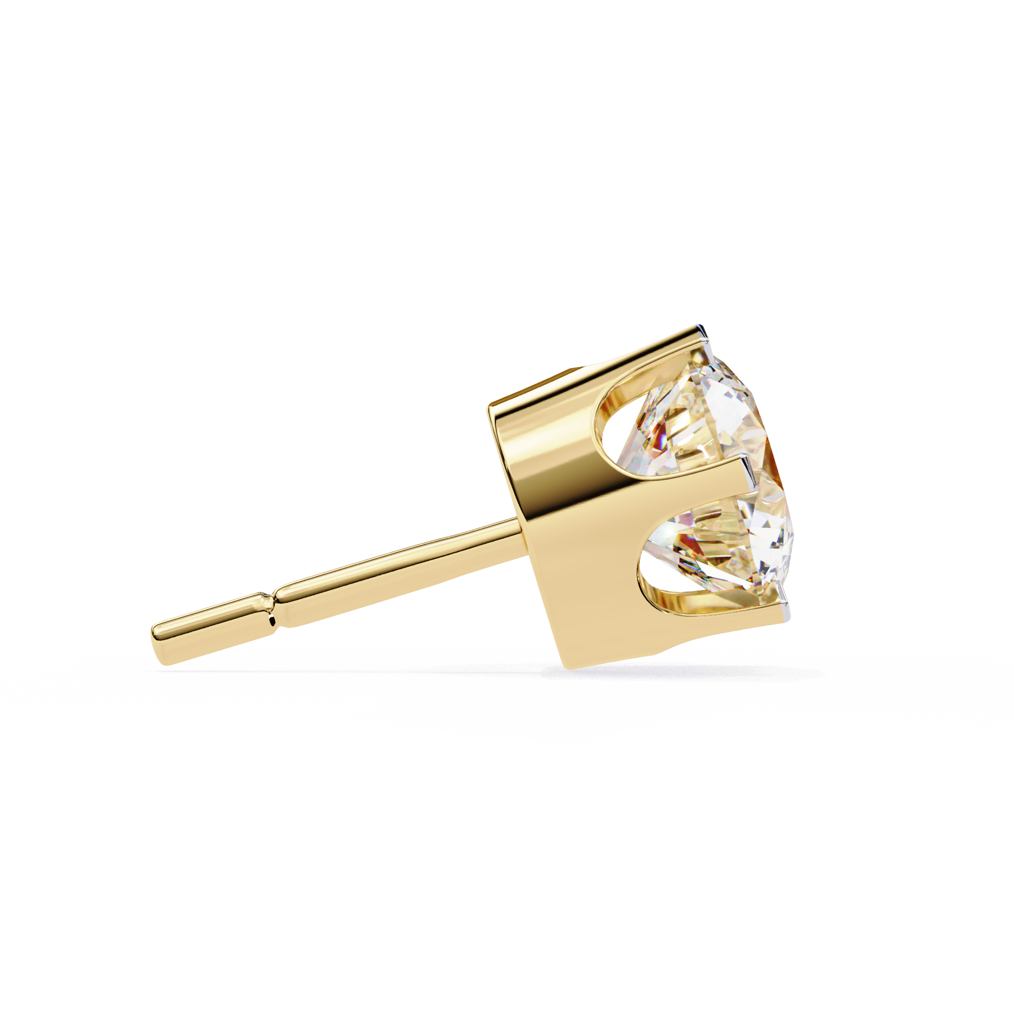 2.57ct Round Natural Diamond Stud Earrings | Solitairekart