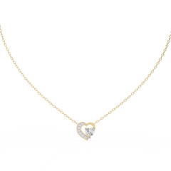 Solitairekart 0.87ct Natural Diamond Heart Pendant-H Color, VS1 Clarity
