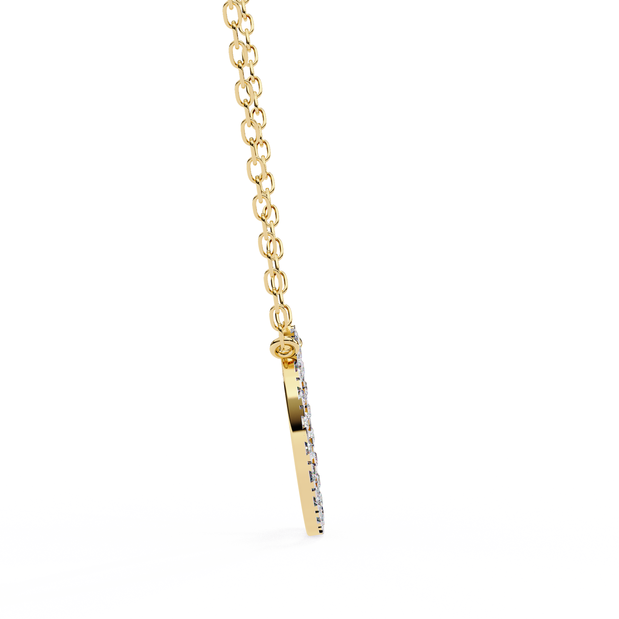 Solitairekart 0.34ct Natural Diamond Circle Pendant-HI Color, VS-SI Clarity