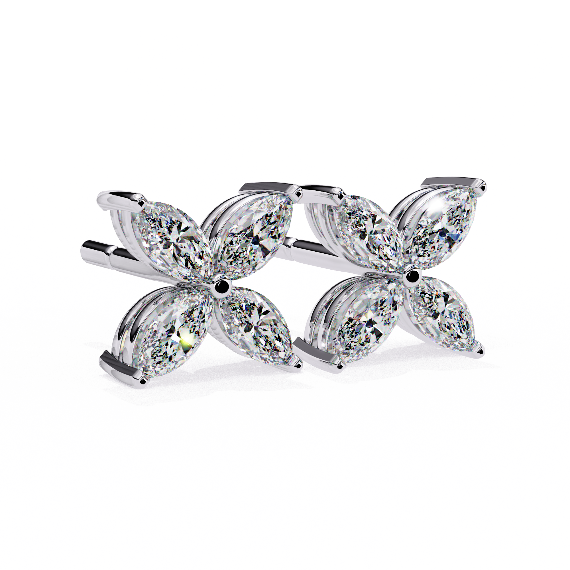 0.88ct Marquise Diamond Stud Earrings – Solitairekart