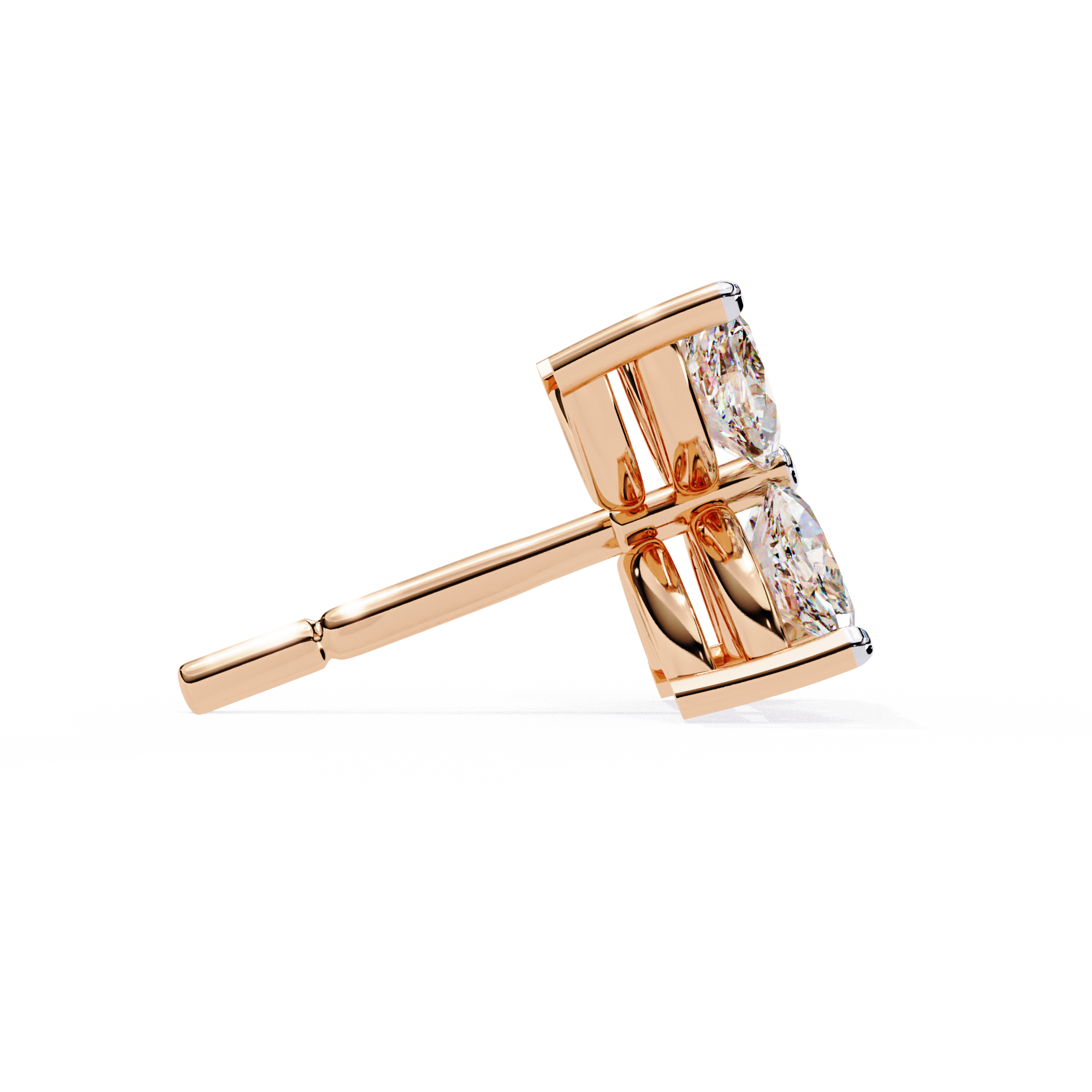 0.88 Carat Marquise Shape EF/VS Lab Grown Diamond Studs — Refined Luxury