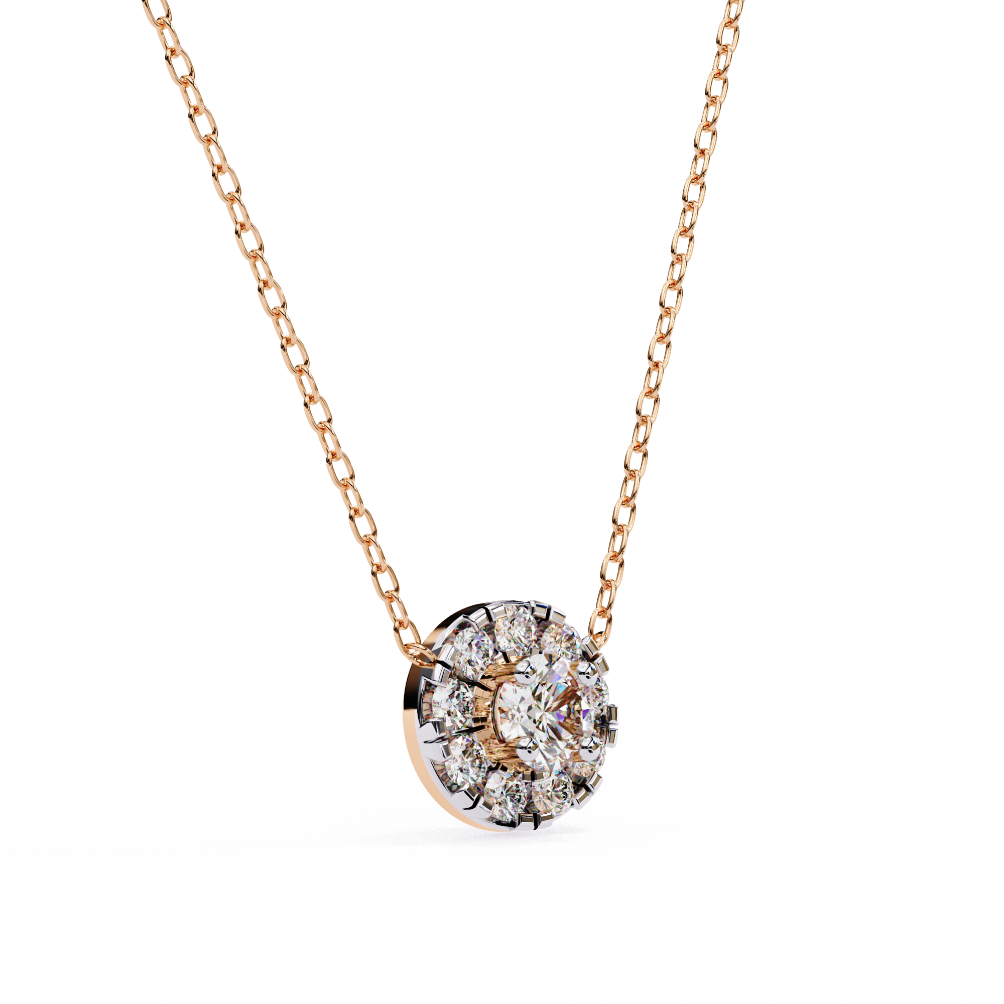 Solitairekart 0.24ct Natural Diamond Round Cut Pendant-HI Color, VS-SI Clarity