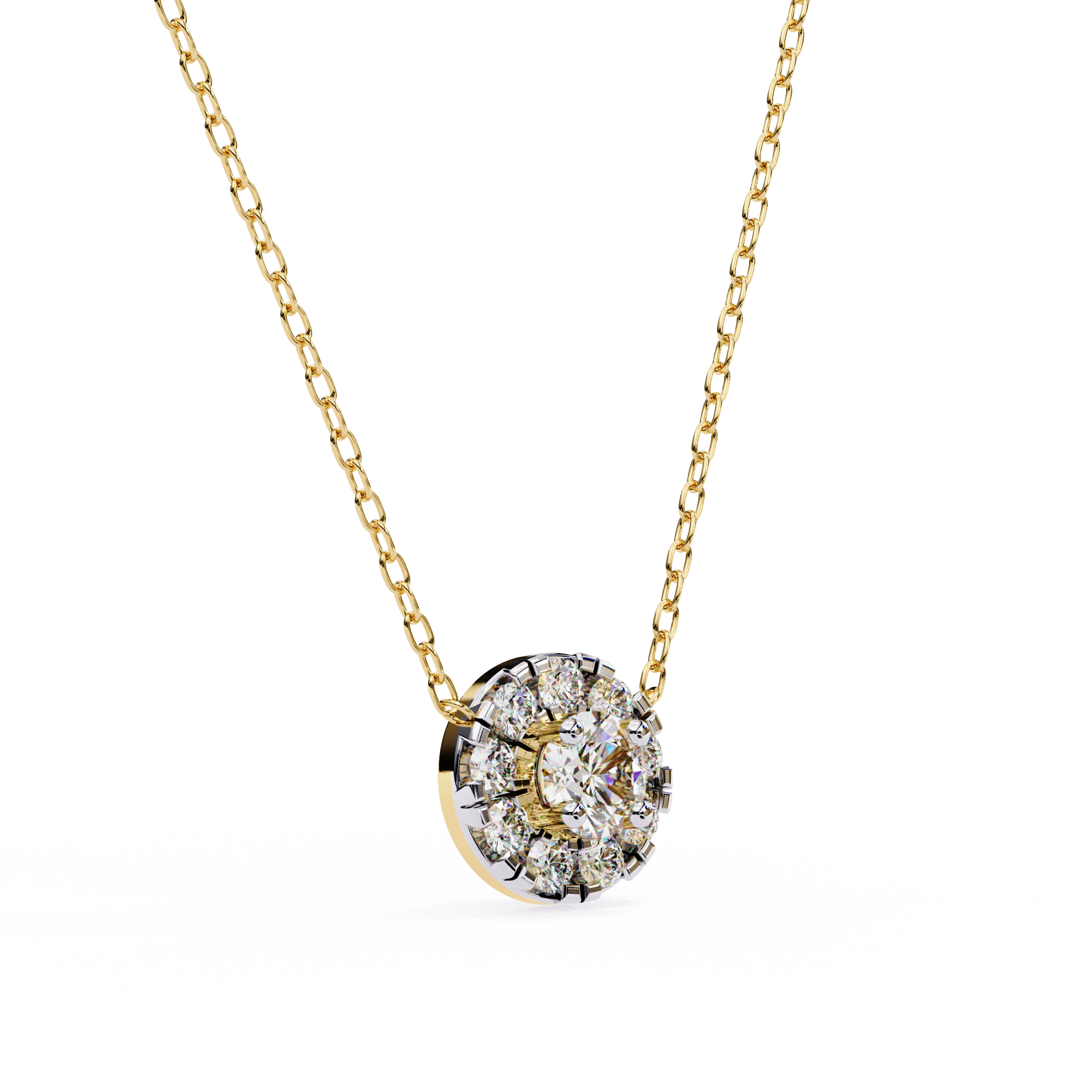 Solitairekart 0.24ct Natural Diamond Round Cut Pendant-HI Color, VS-SI Clarity