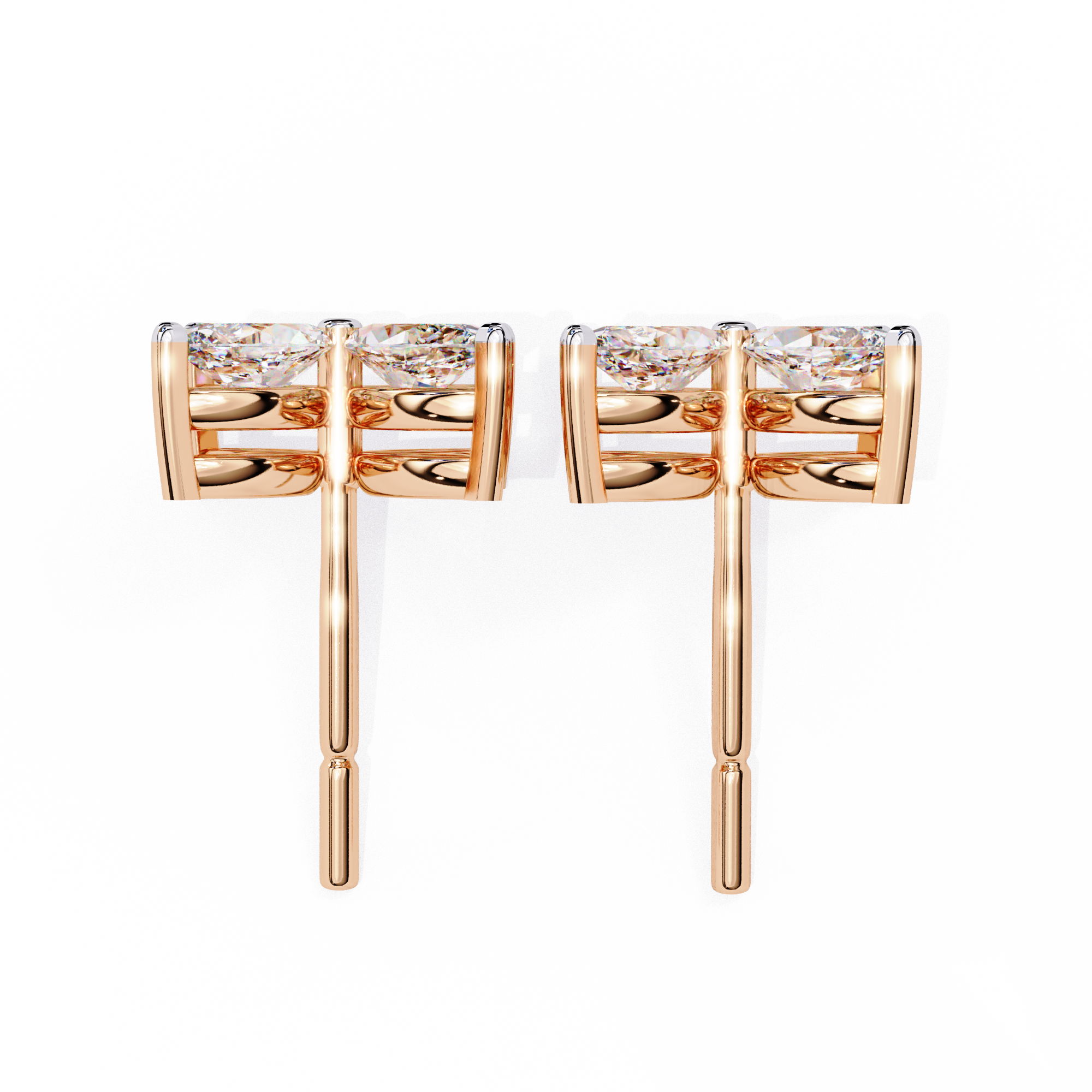 0.88 Carat Marquise Shape EF/VS Lab Grown Diamond Studs — Refined Luxury