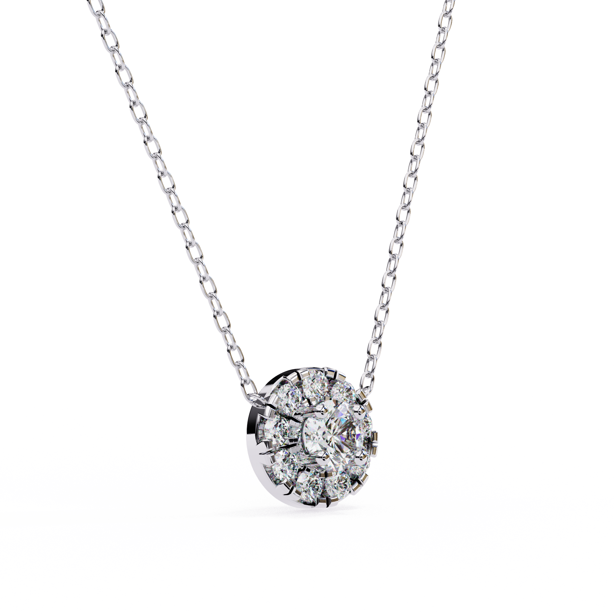 Solitairekart 0.24ct Natural Diamond Round Cut Pendant-HI Color, VS-SI Clarity