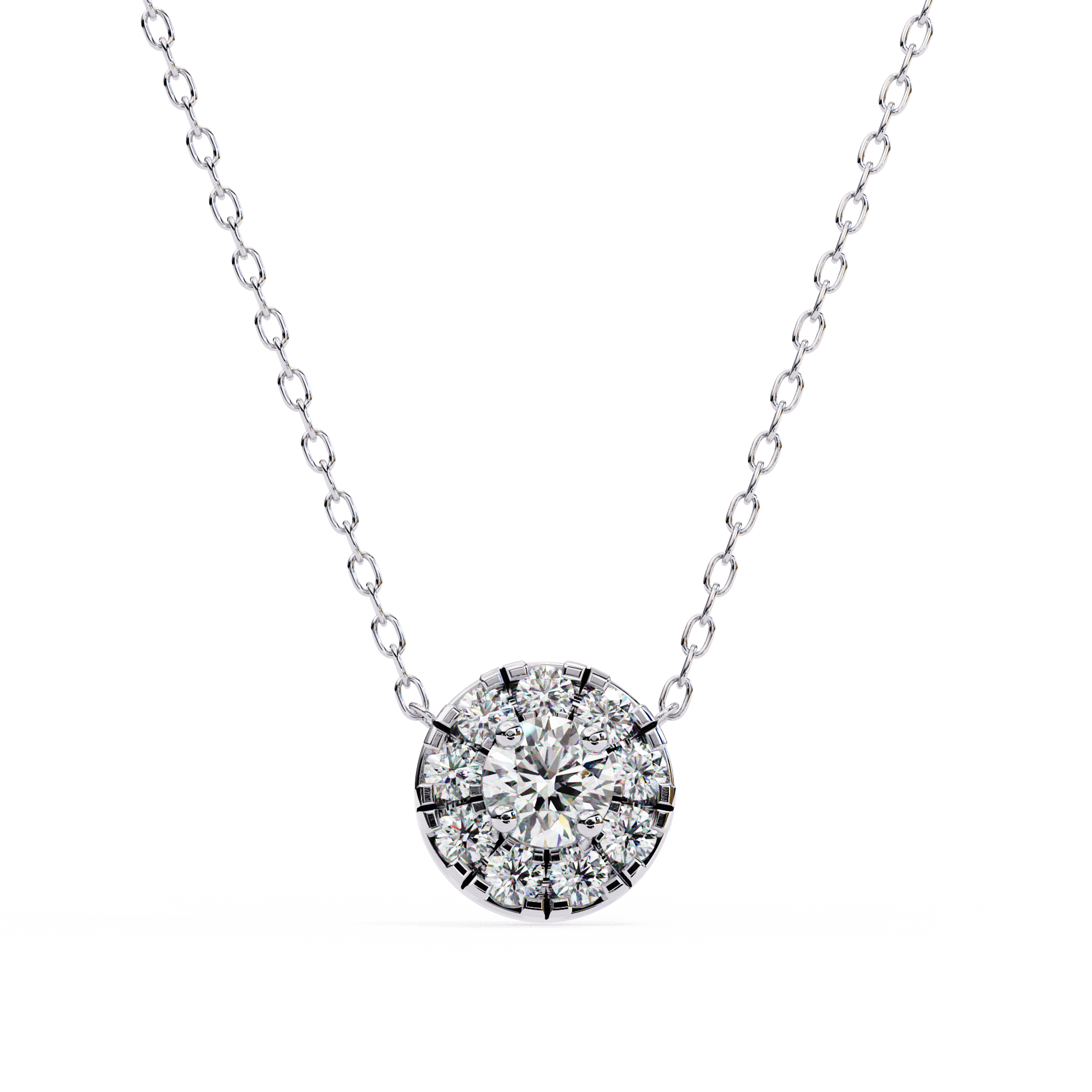 Elegant 0.24ct EF/VS Round Shape Lab-Grown Diamond Pendant Necklace