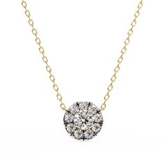 Solitairekart 0.24ct Natural Diamond Round Cut Pendant-HI Color, VS-SI Clarity