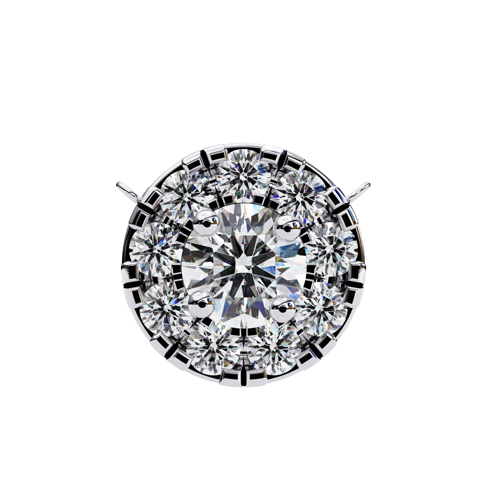 Solitairekart 0.24ct Natural Diamond Round Cut Pendant-HI Color, VS-SI Clarity