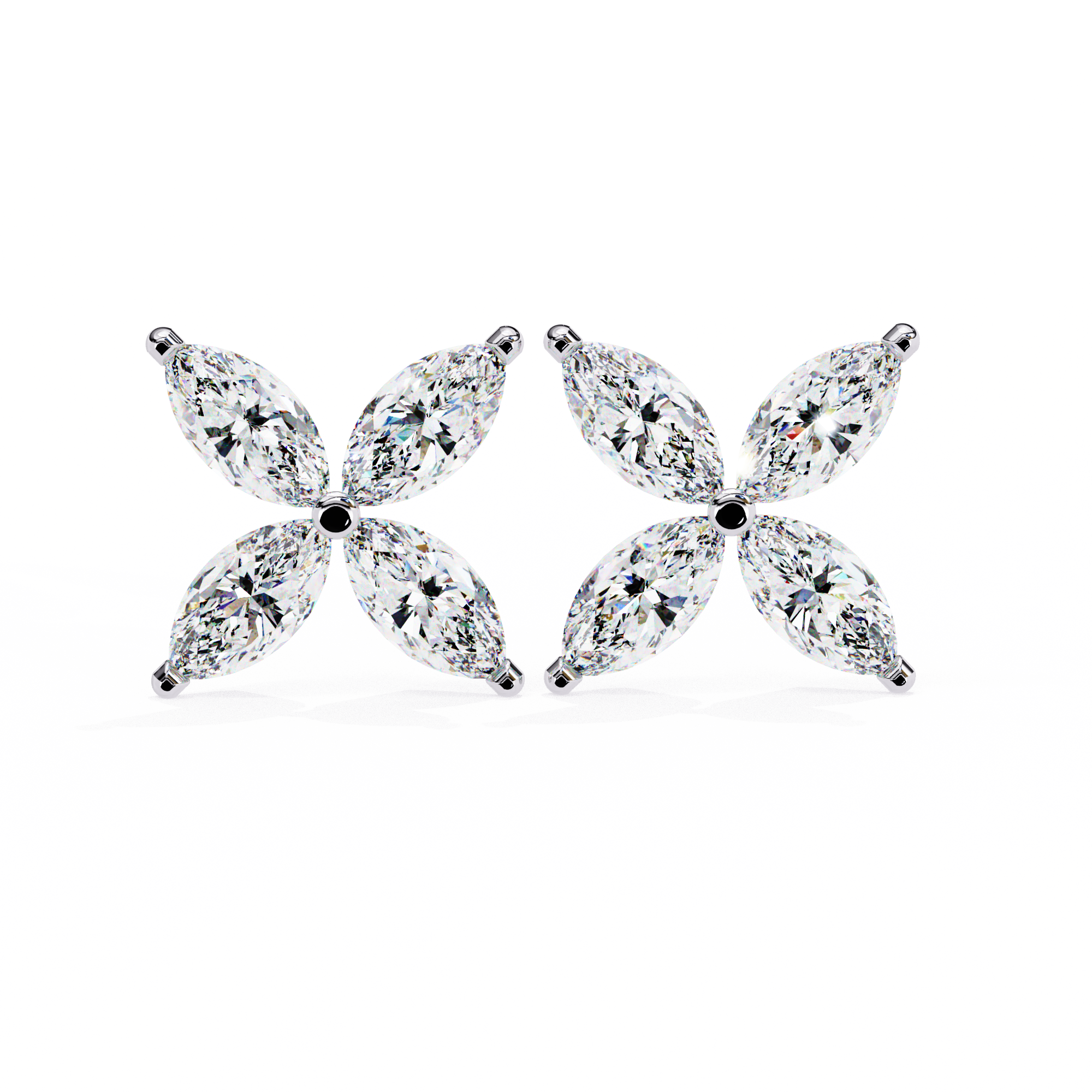 0.88ct Marquise Diamond Stud Earrings – Solitairekart