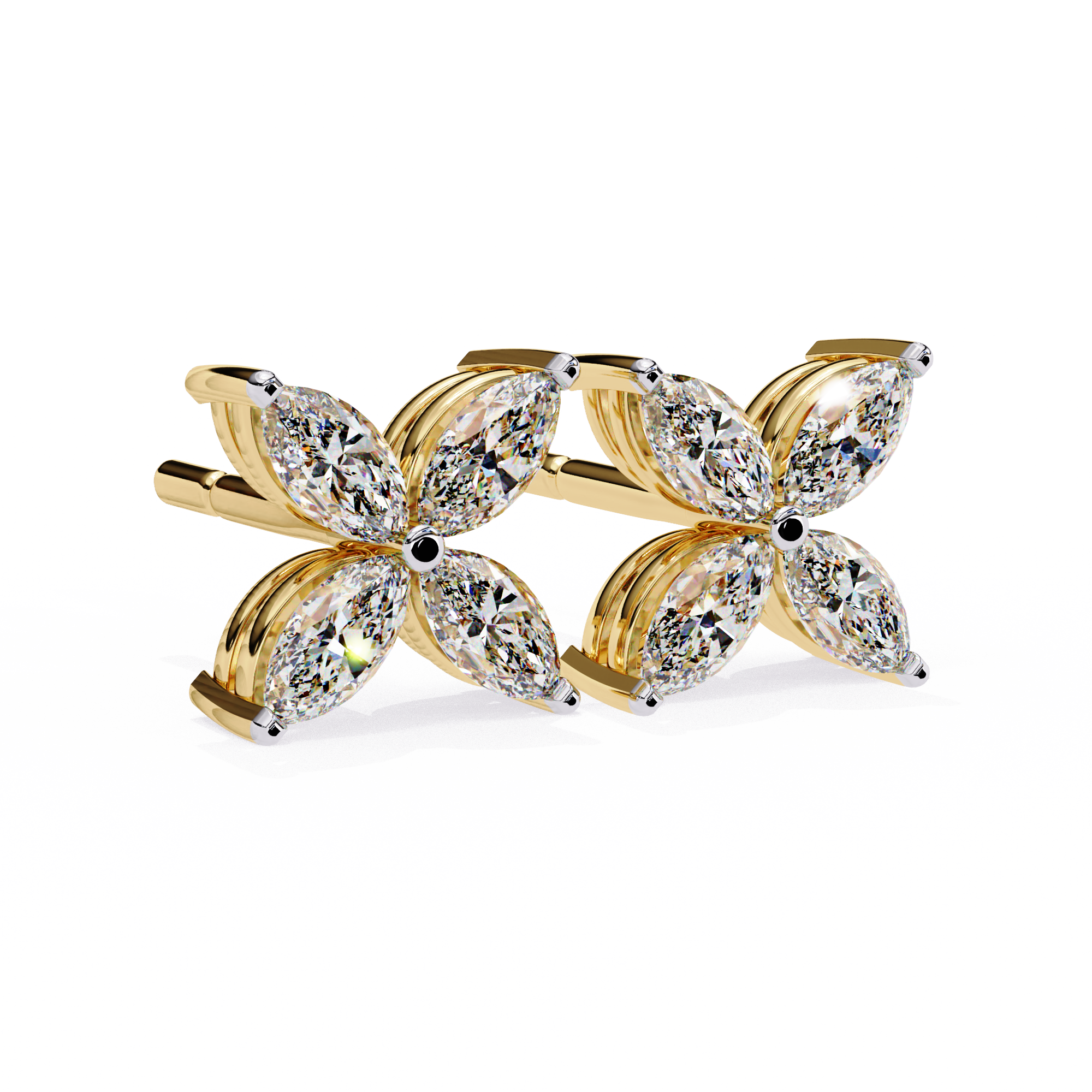 0.88ct Marquise Diamond Stud Earrings – Solitairekart