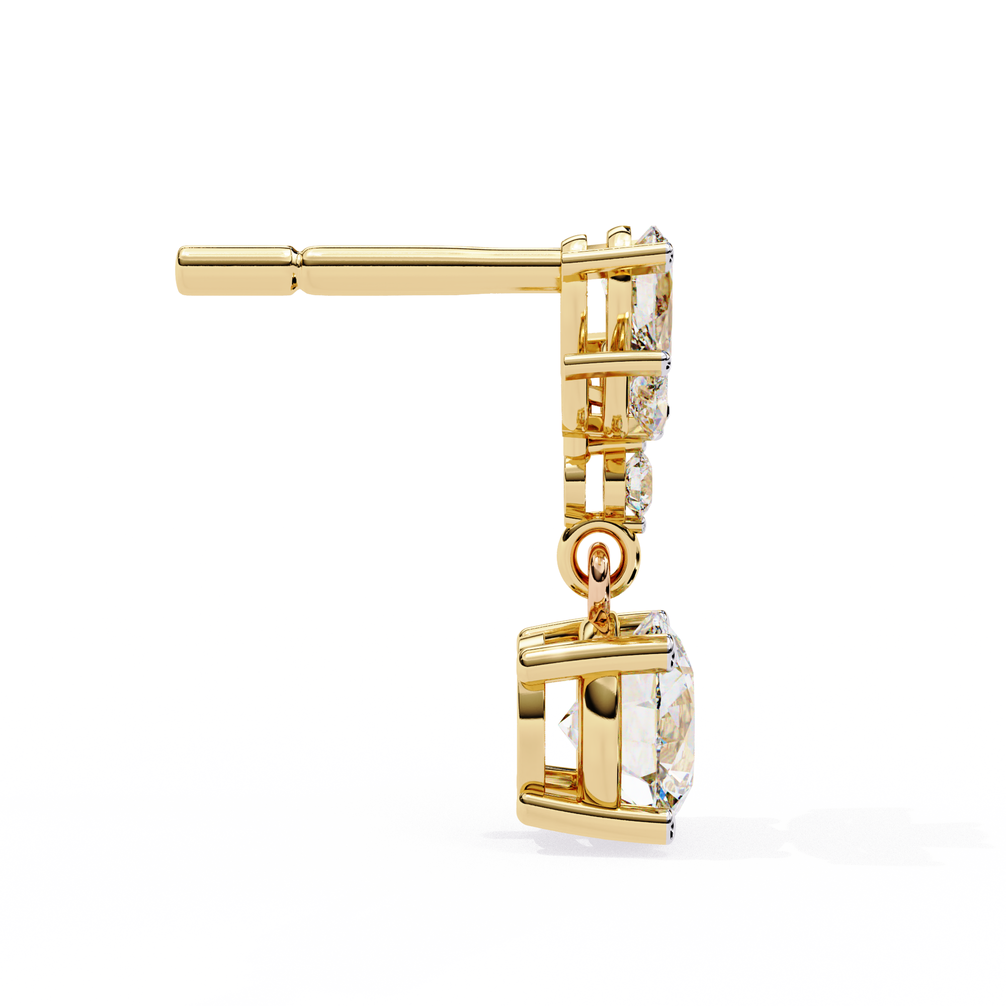 The Multi-Shape Signature — 1.16 Carat Lab Grown Diamond Dangle Earrings