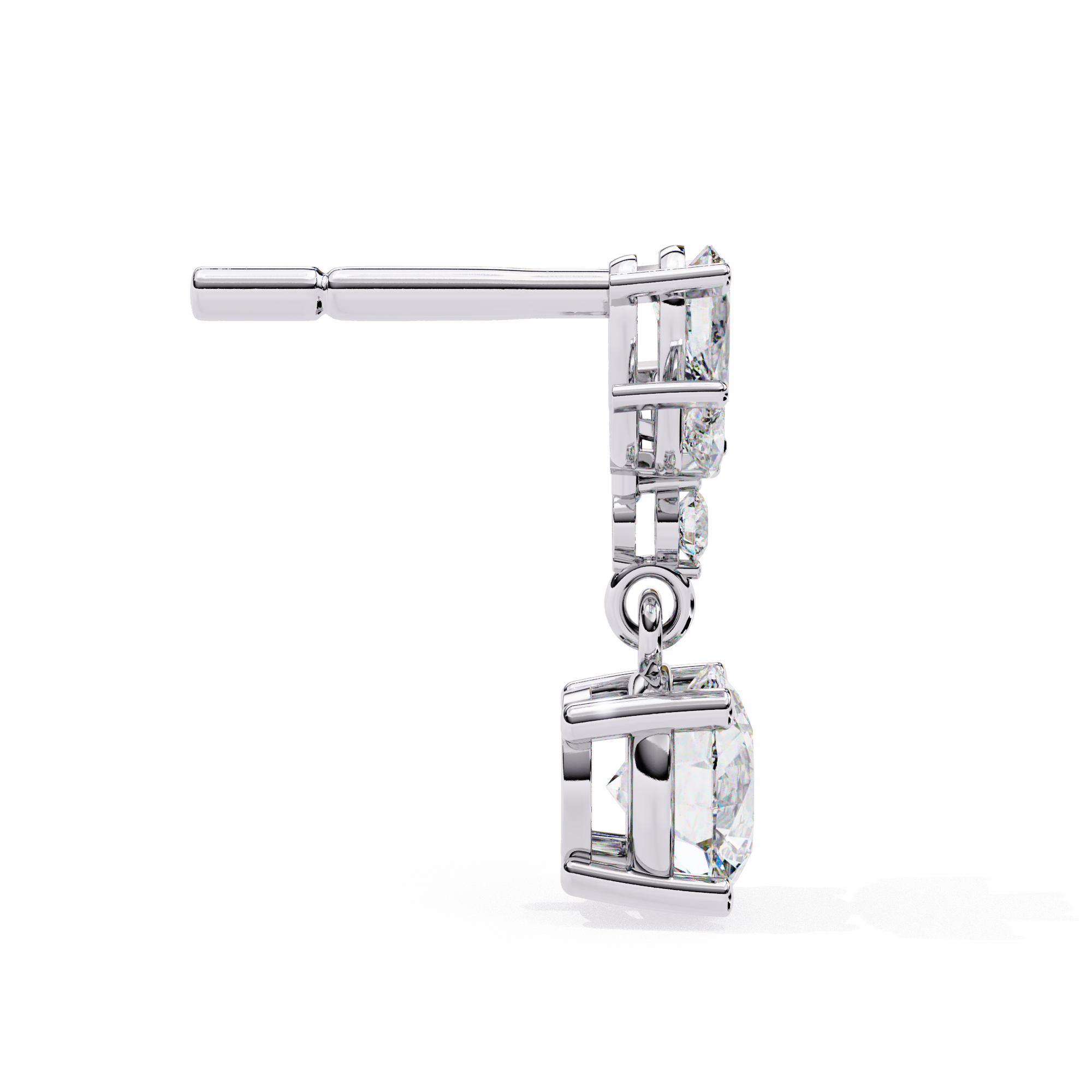 The Multi-Shape Signature — 1.16 Carat Lab Grown Diamond Dangle Earrings