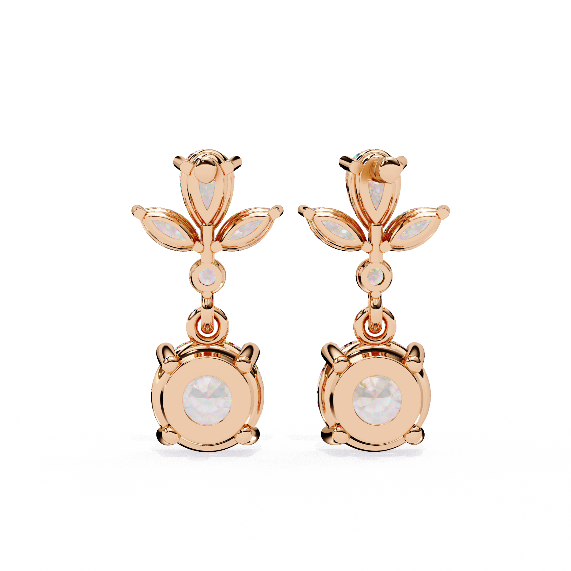 The Multi-Shape Signature — 1.16 Carat Lab Grown Diamond Dangle Earrings