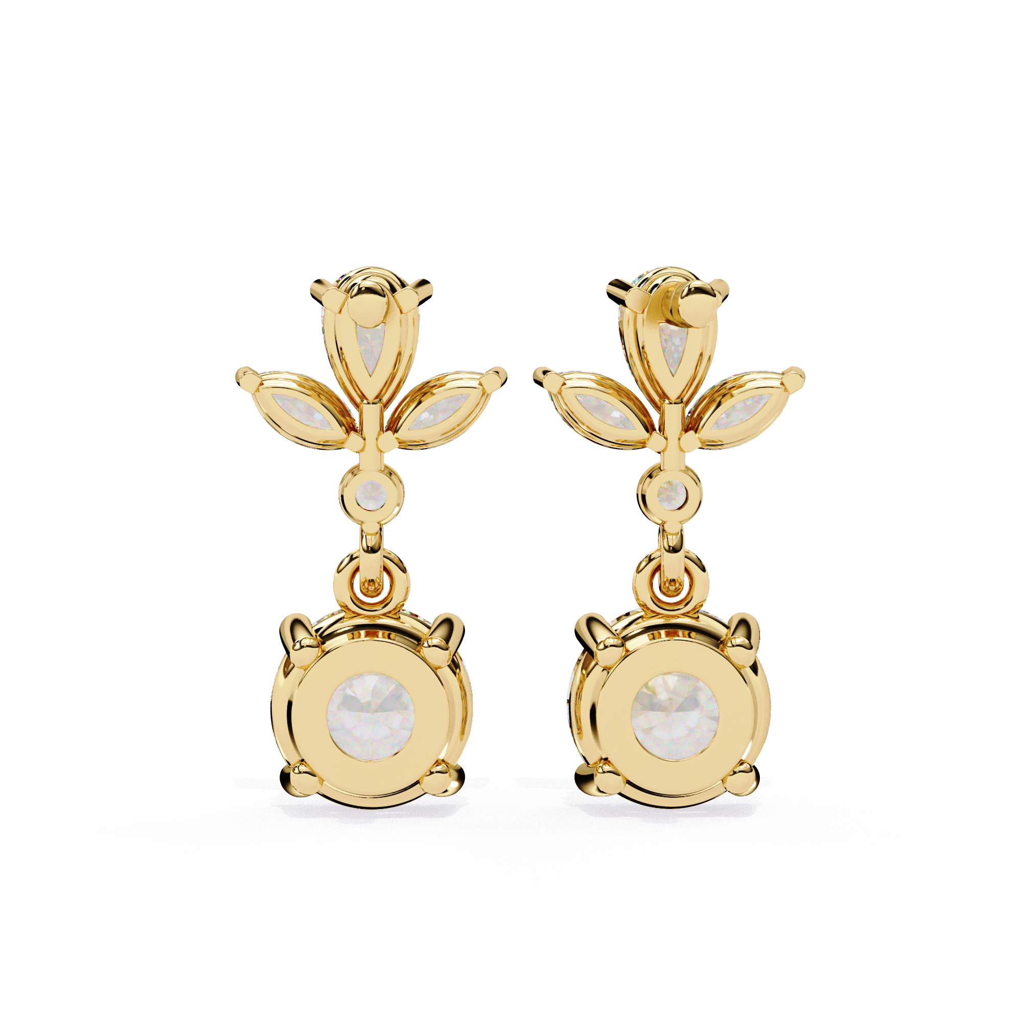The Multi-Shape Signature — 1.16 Carat Lab Grown Diamond Dangle Earrings