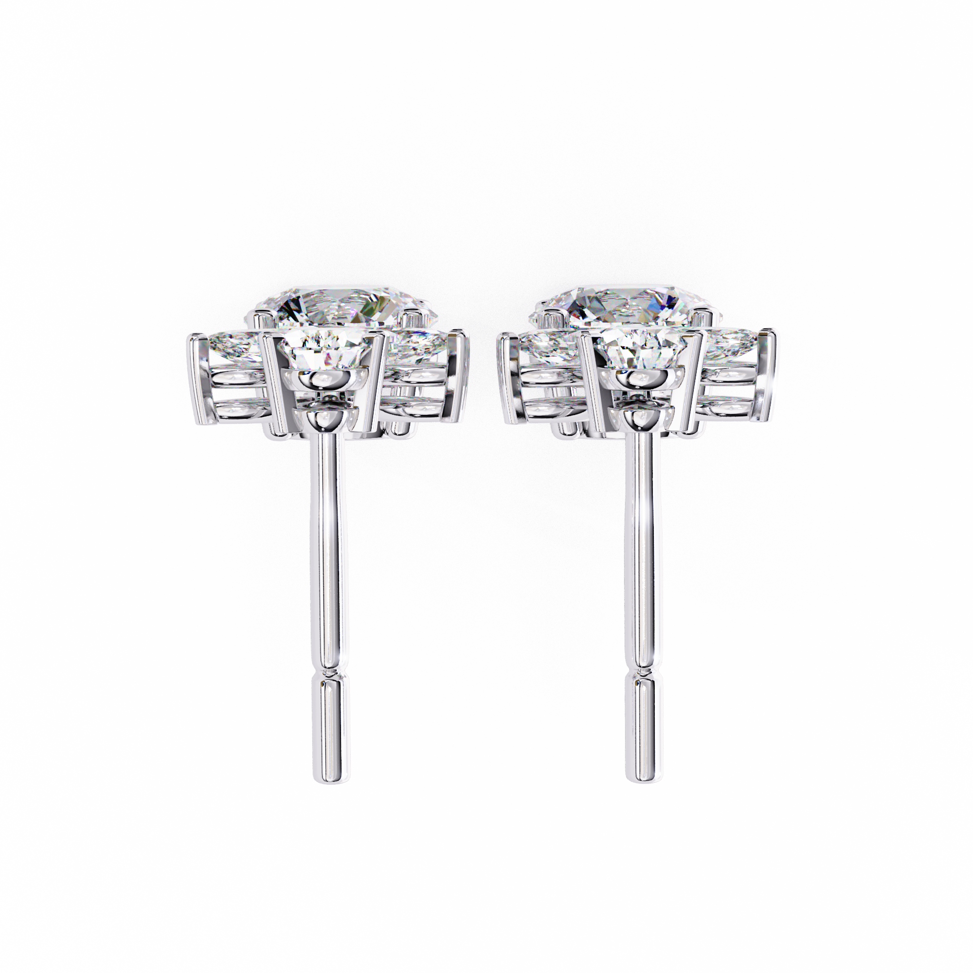 The Multi-Shape Signature — 1.16 Carat Lab Grown Diamond Dangle Earrings