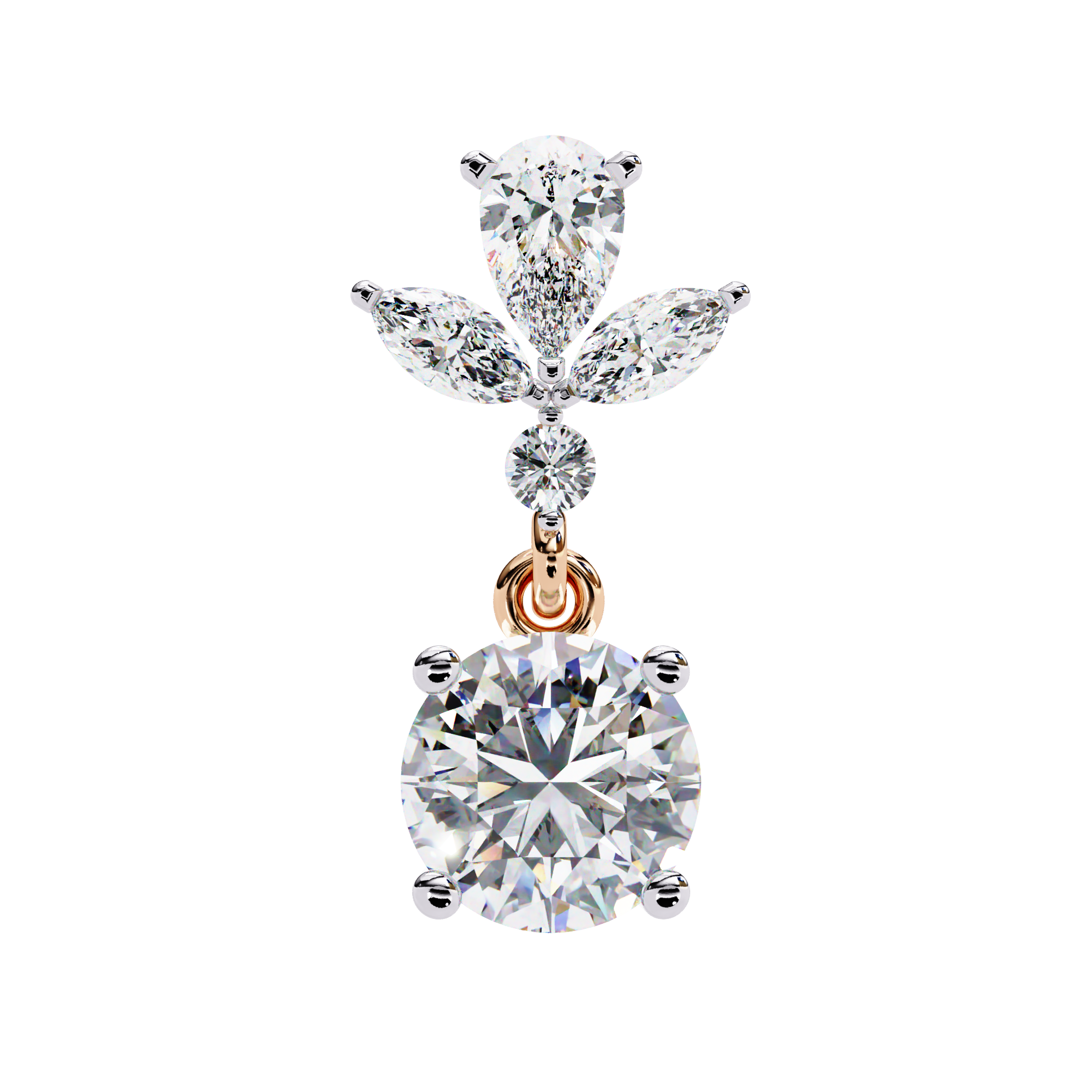 The Multi-Shape Signature — 1.16 Carat Lab Grown Diamond Dangle Earrings